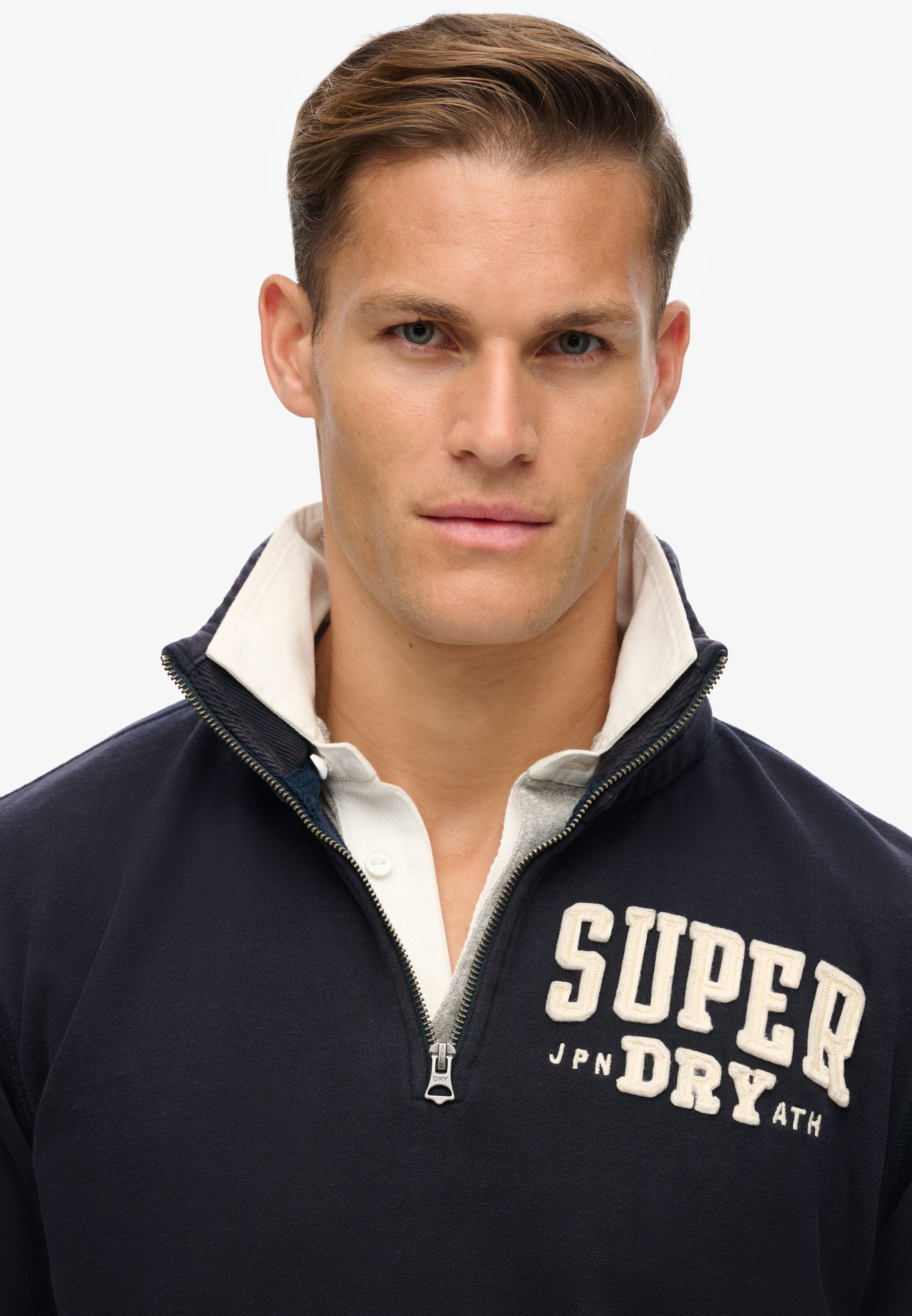 Vintage Athletic Zip Half-Zip Jumper