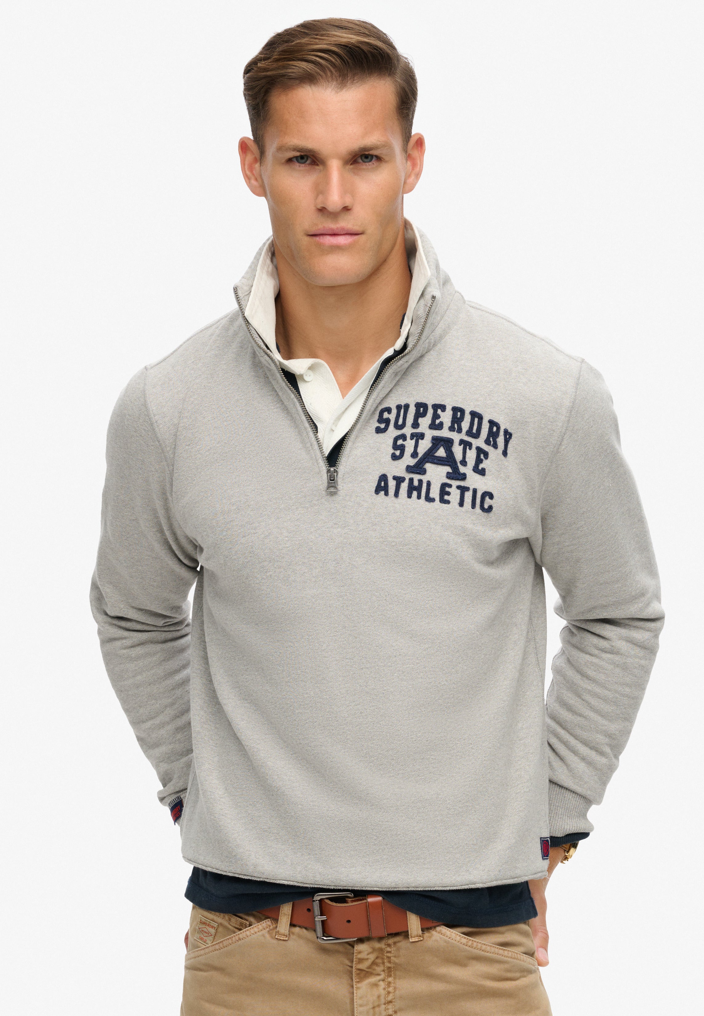 Vintage Athletic Zip Half-Zip Jumper