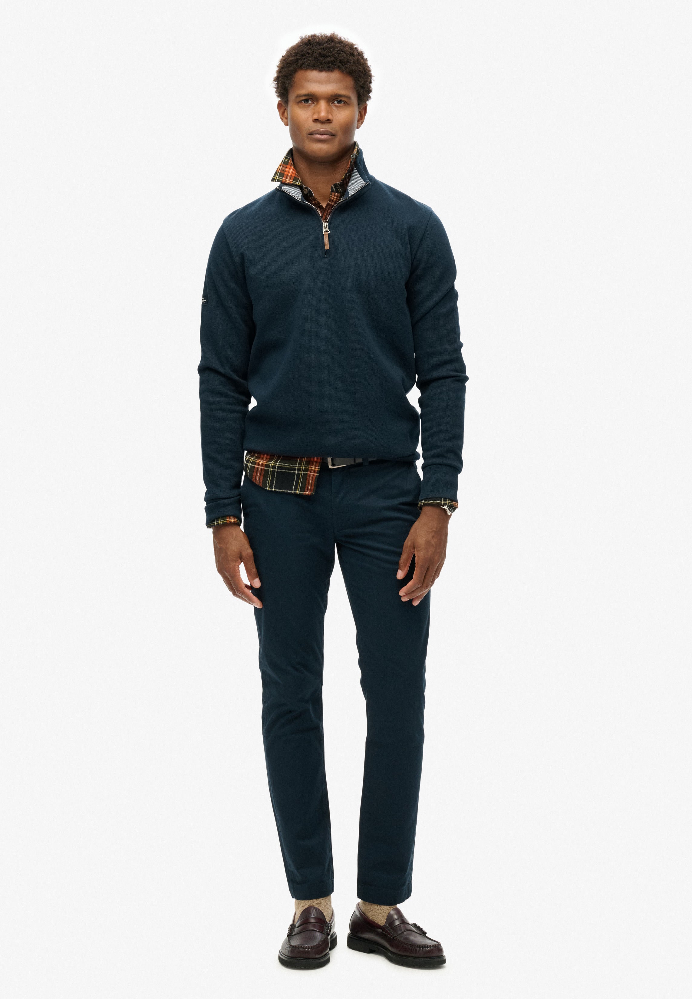 Core Pique Half Zip Sweatshirt