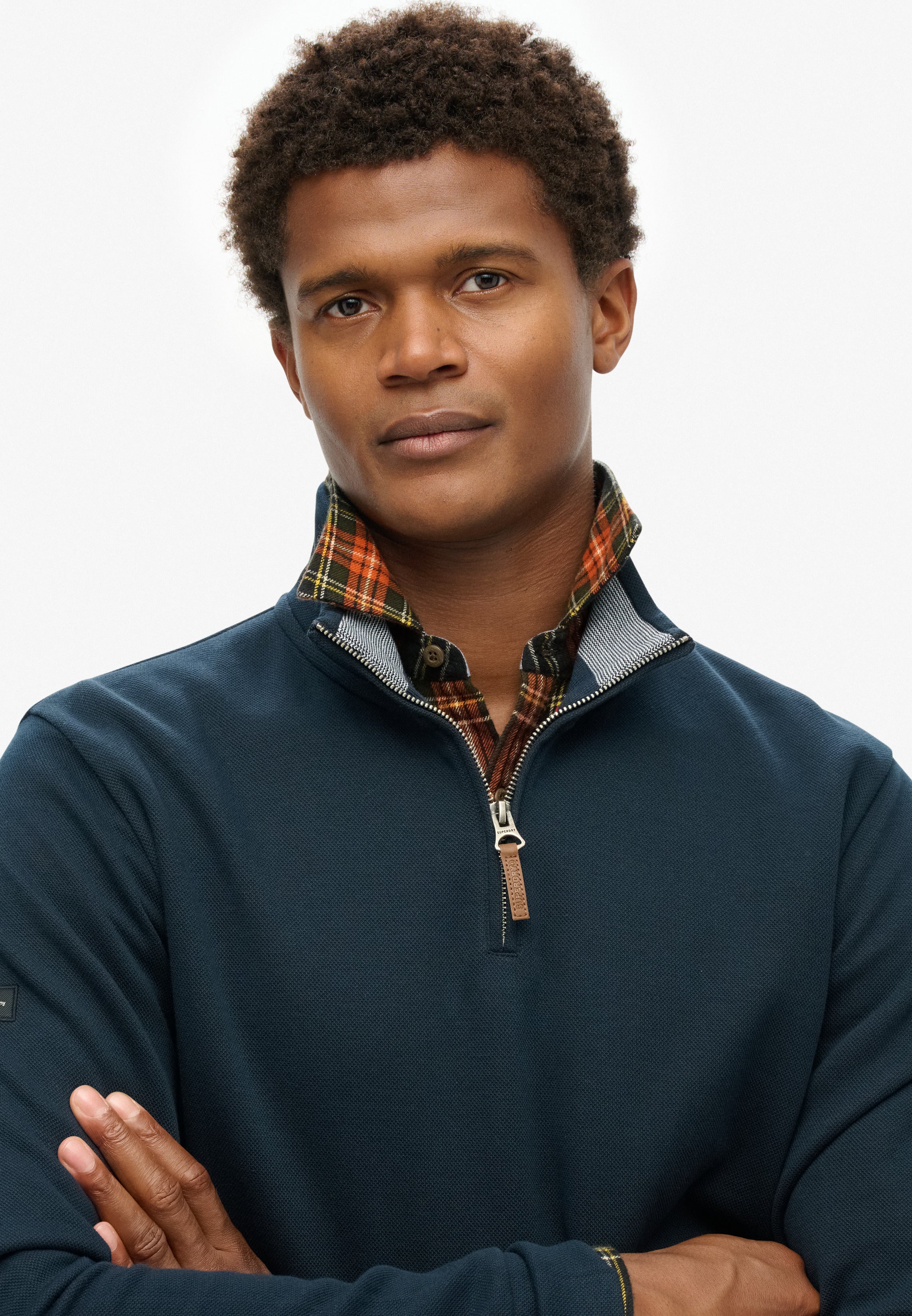 Core Pique Half Zip Sweatshirt