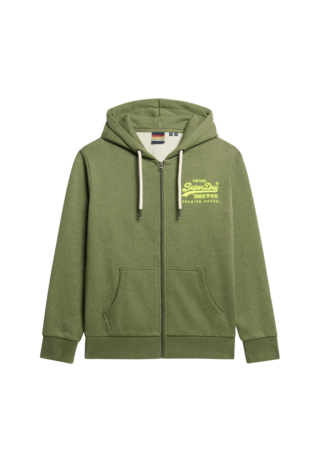 Neon Vintage Logo Graphic Zip Hoodie