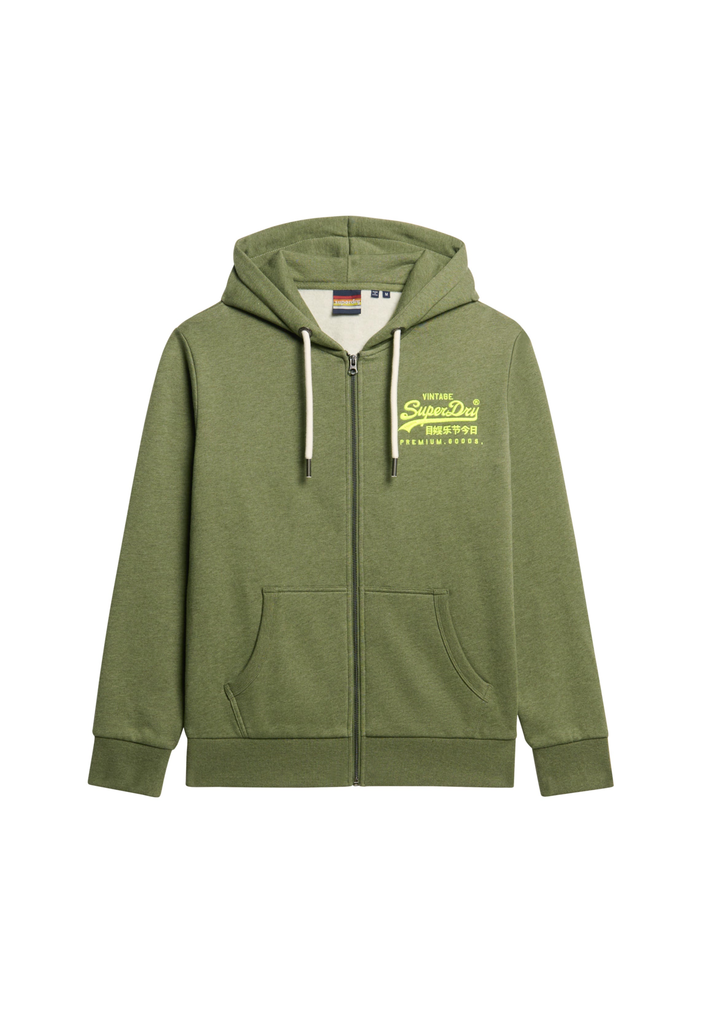 Neon Vintage Logo Graphic Zip Hoodie