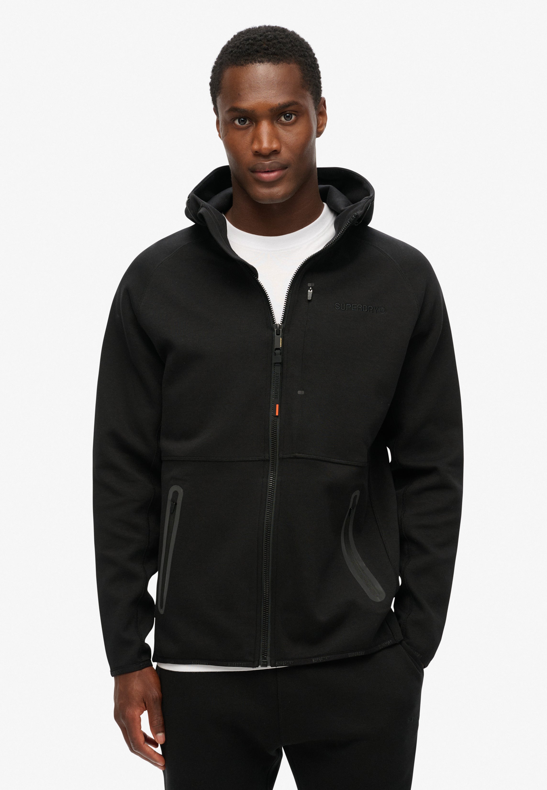 Tech Logo Loose Zip Hoodie
