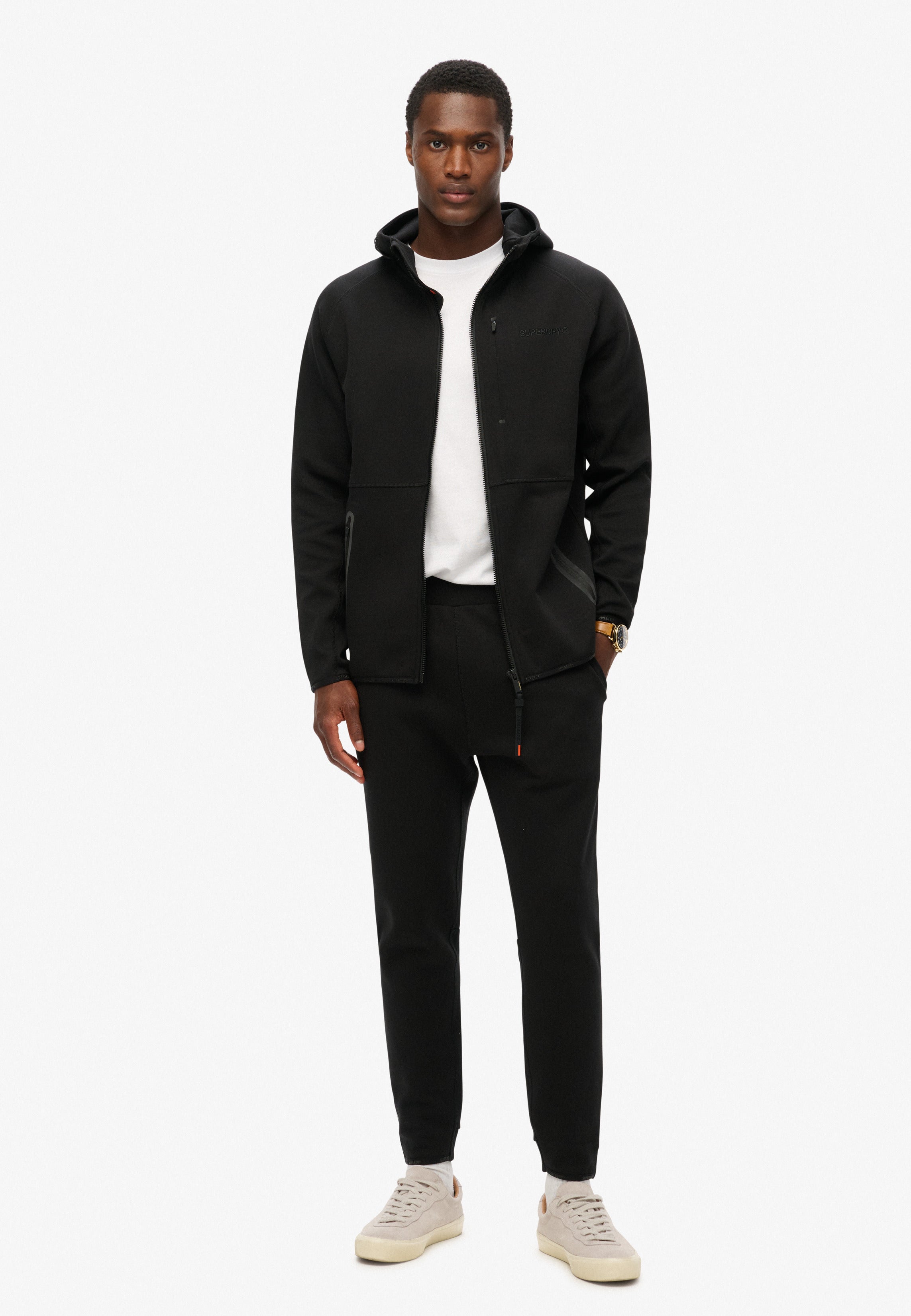 Tech Logo Loose Zip Hoodie