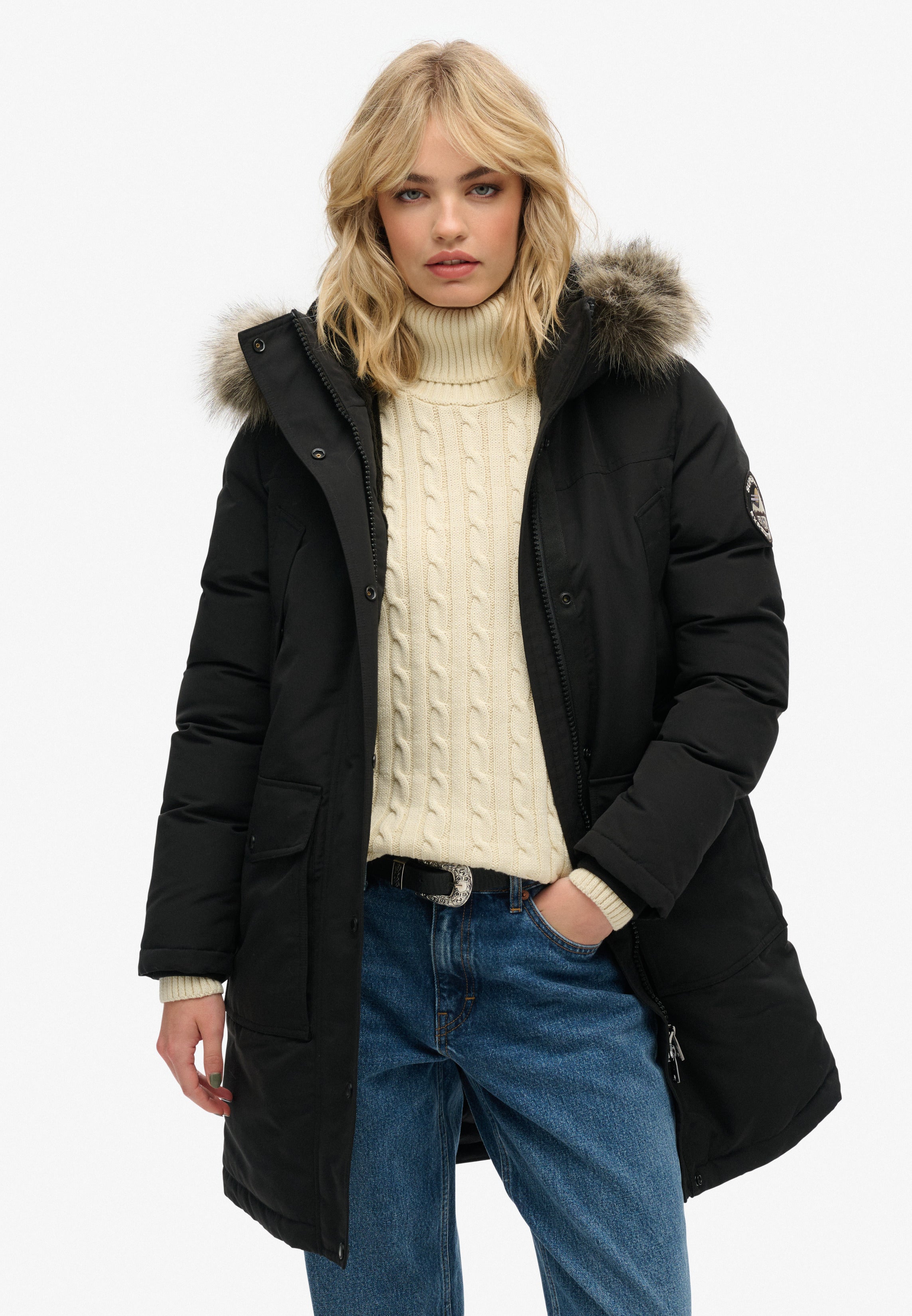 Everest Faux Fur Parka Coat