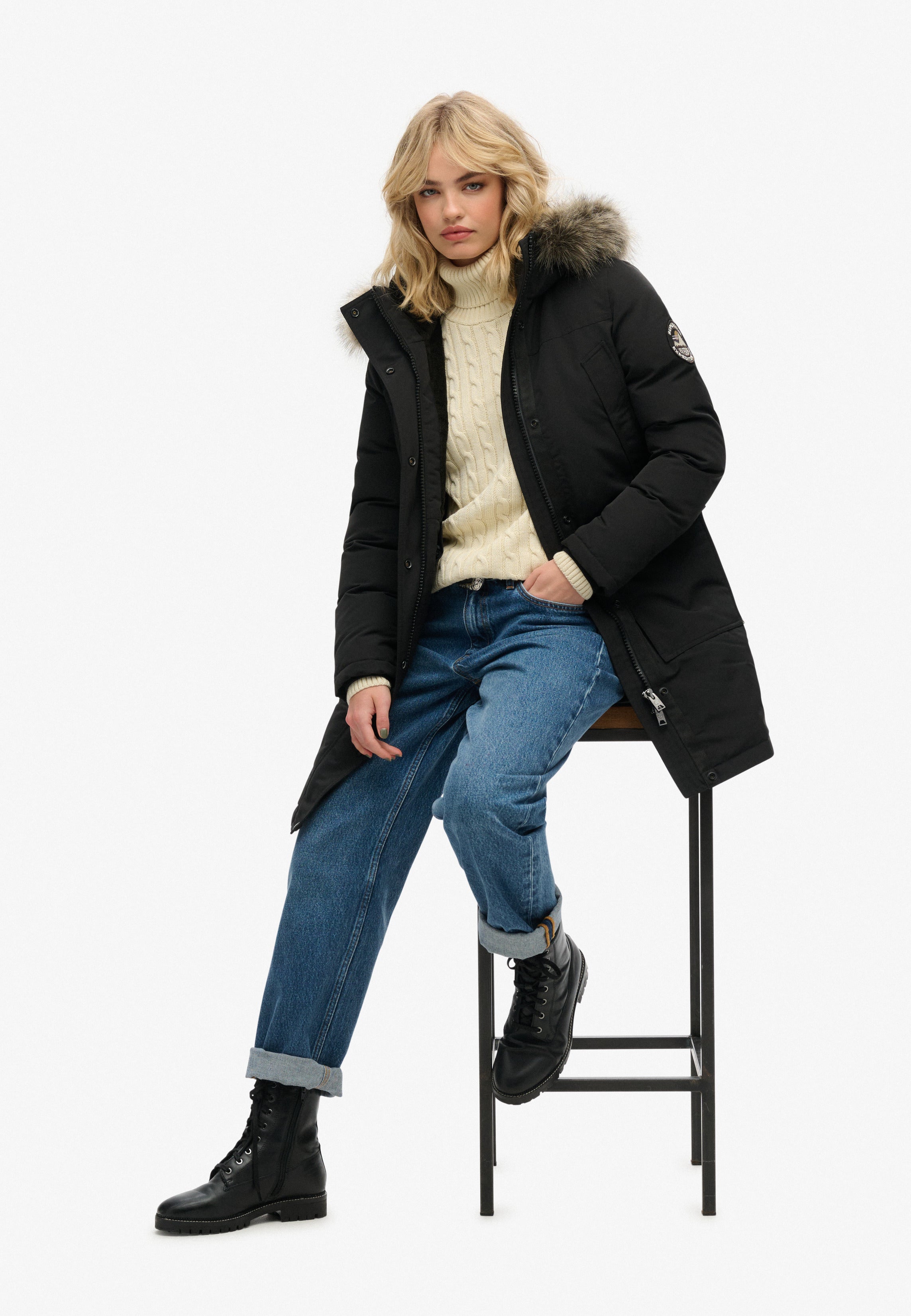 Everest Faux Fur Parka Coat
