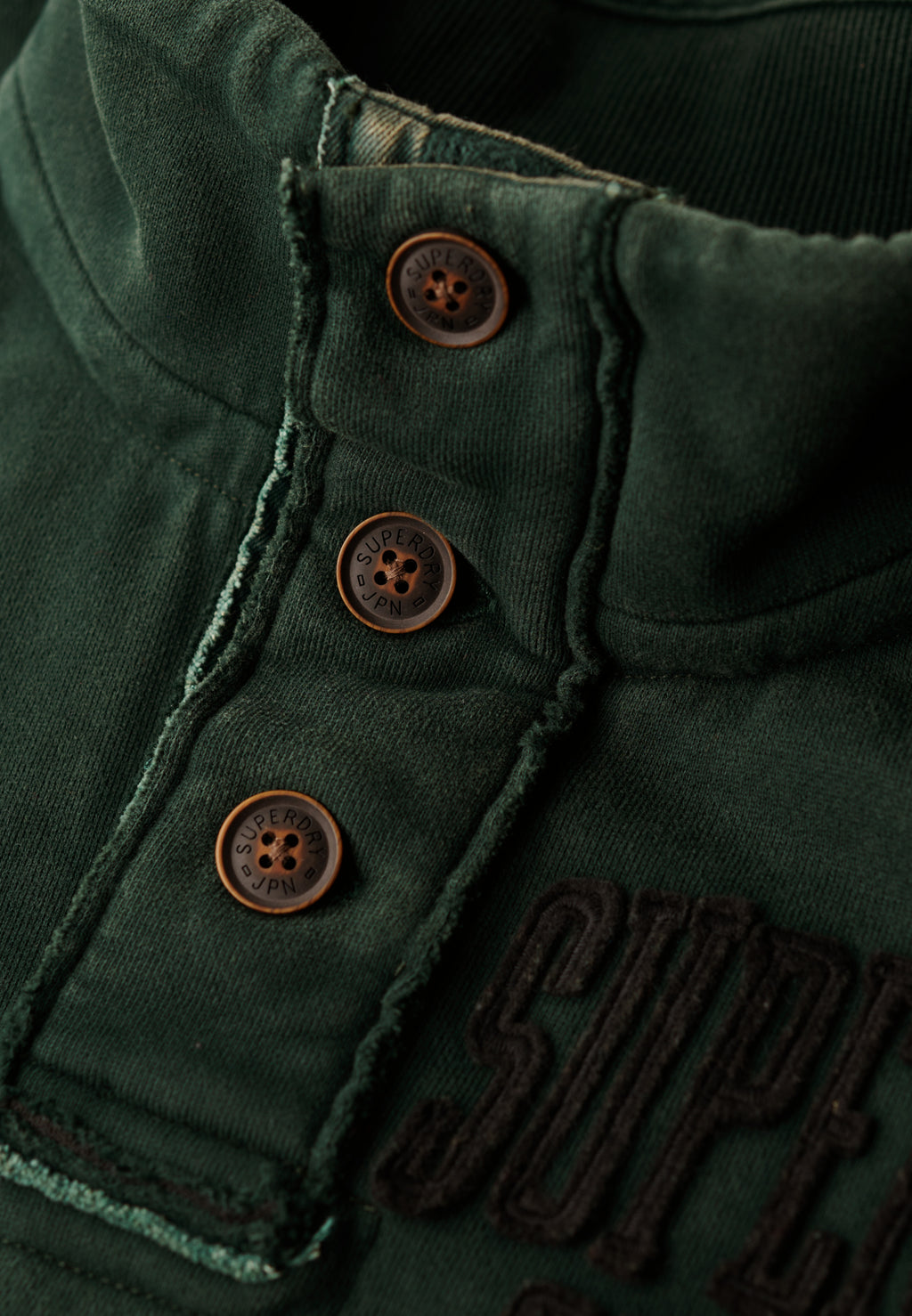 Vintage Athletic Half Button Jumper