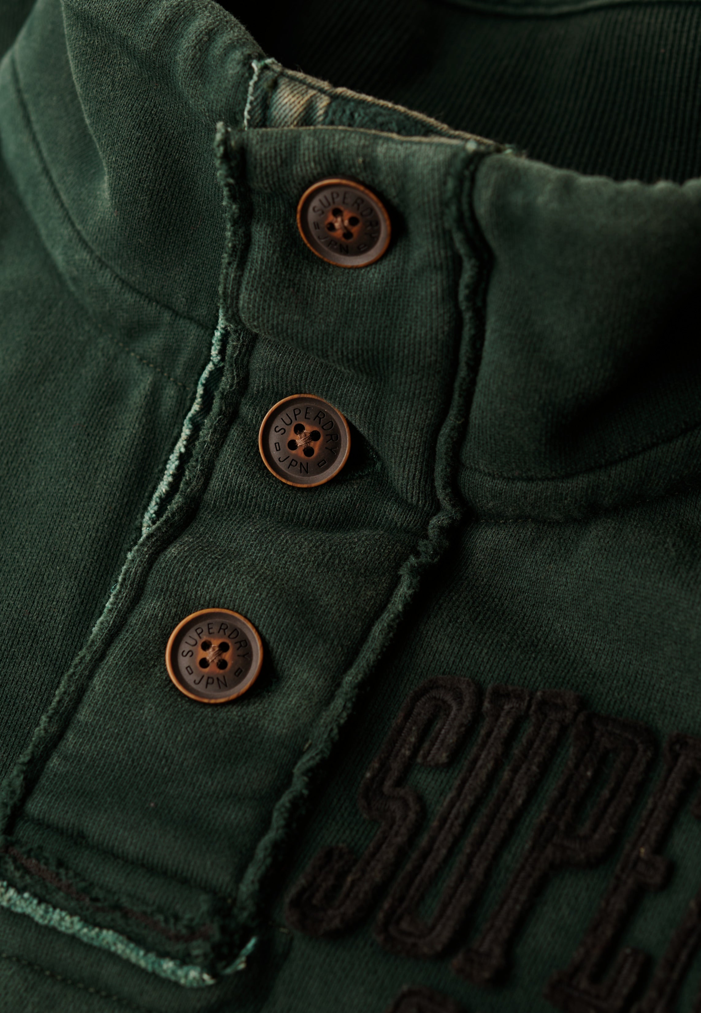 Vintage Athletic Half Button Jumper