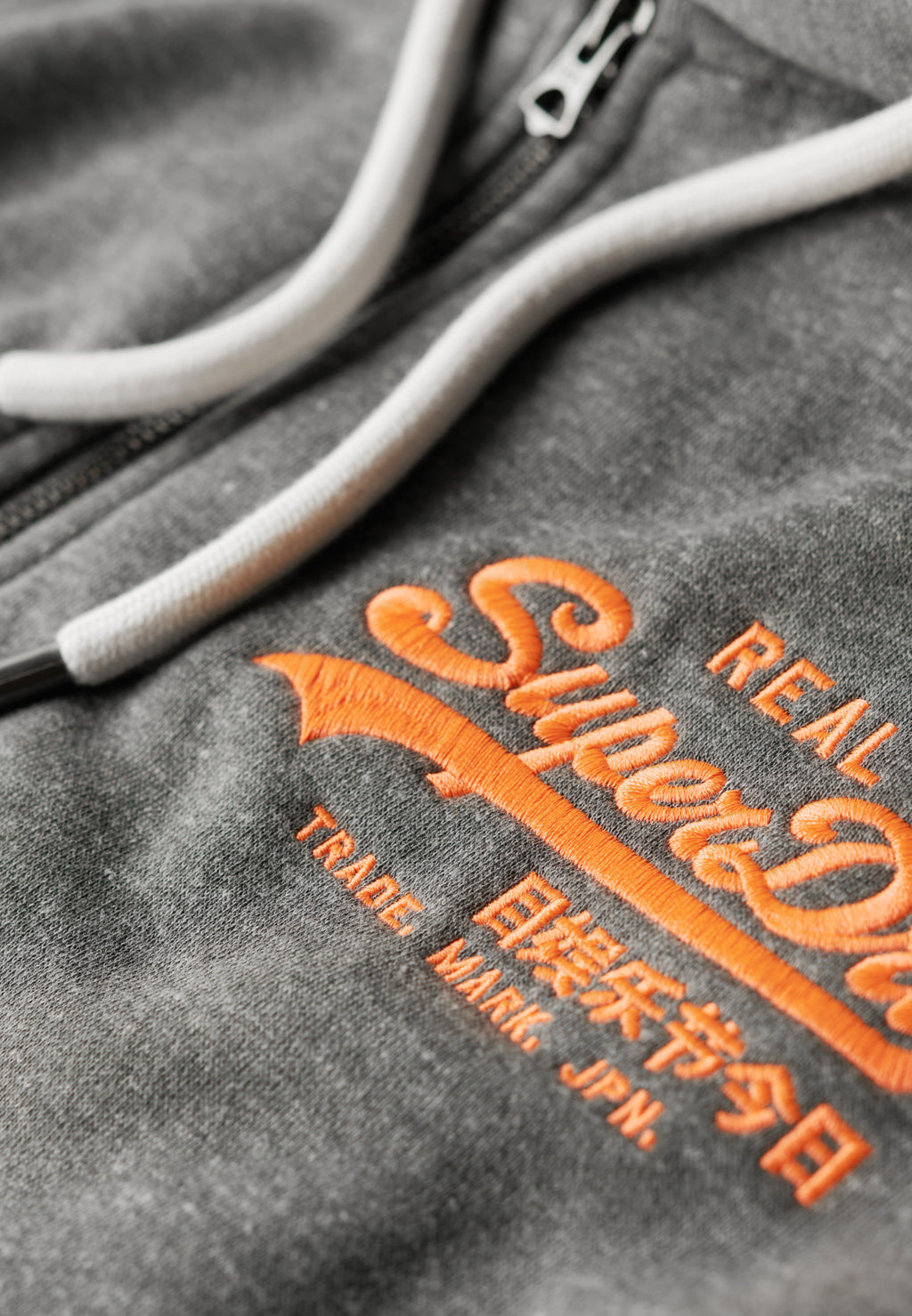 Neon Vintage Logo Graphic Zip Hoodie