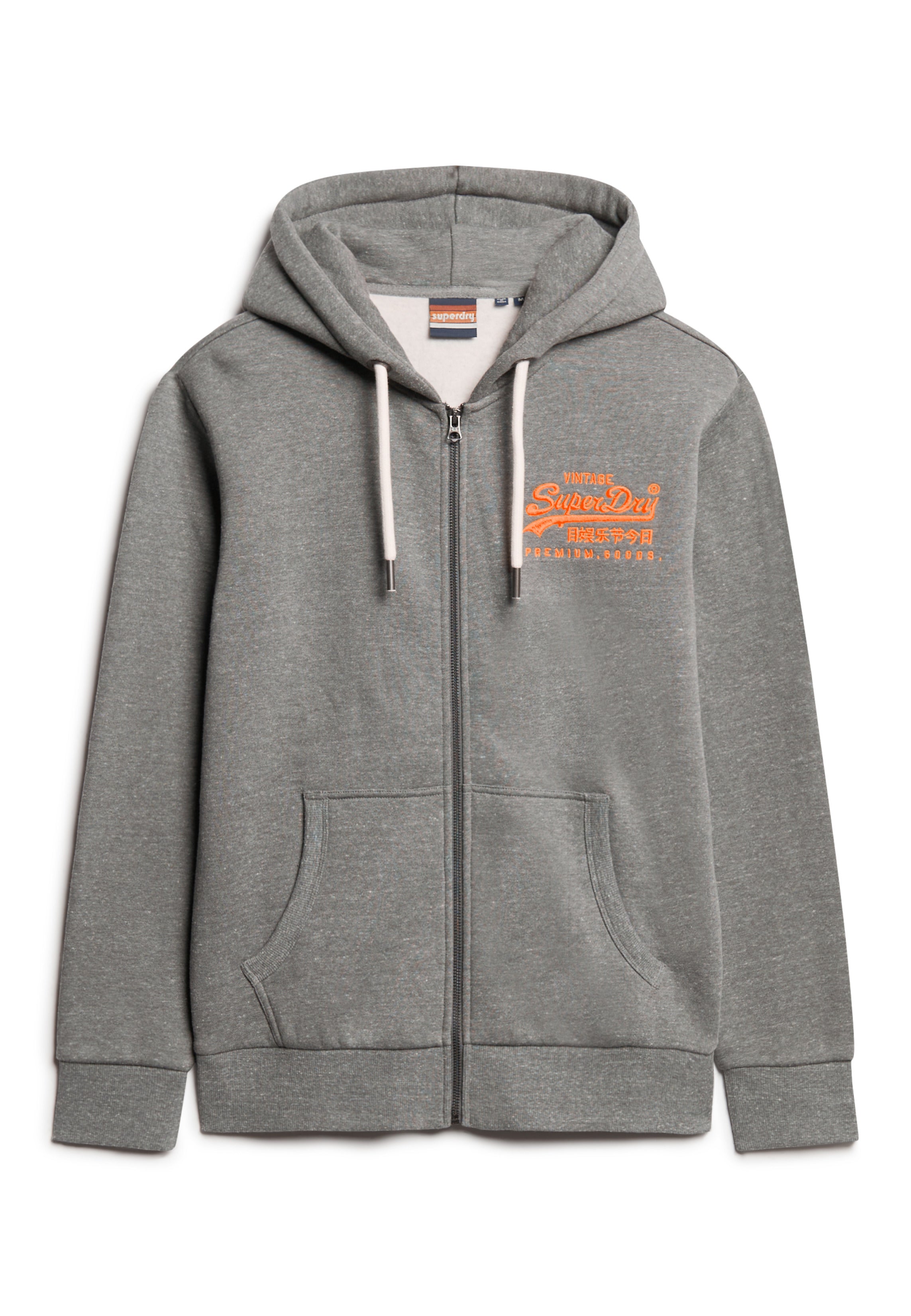 Neon Vintage Logo Graphic Zip Hoodie