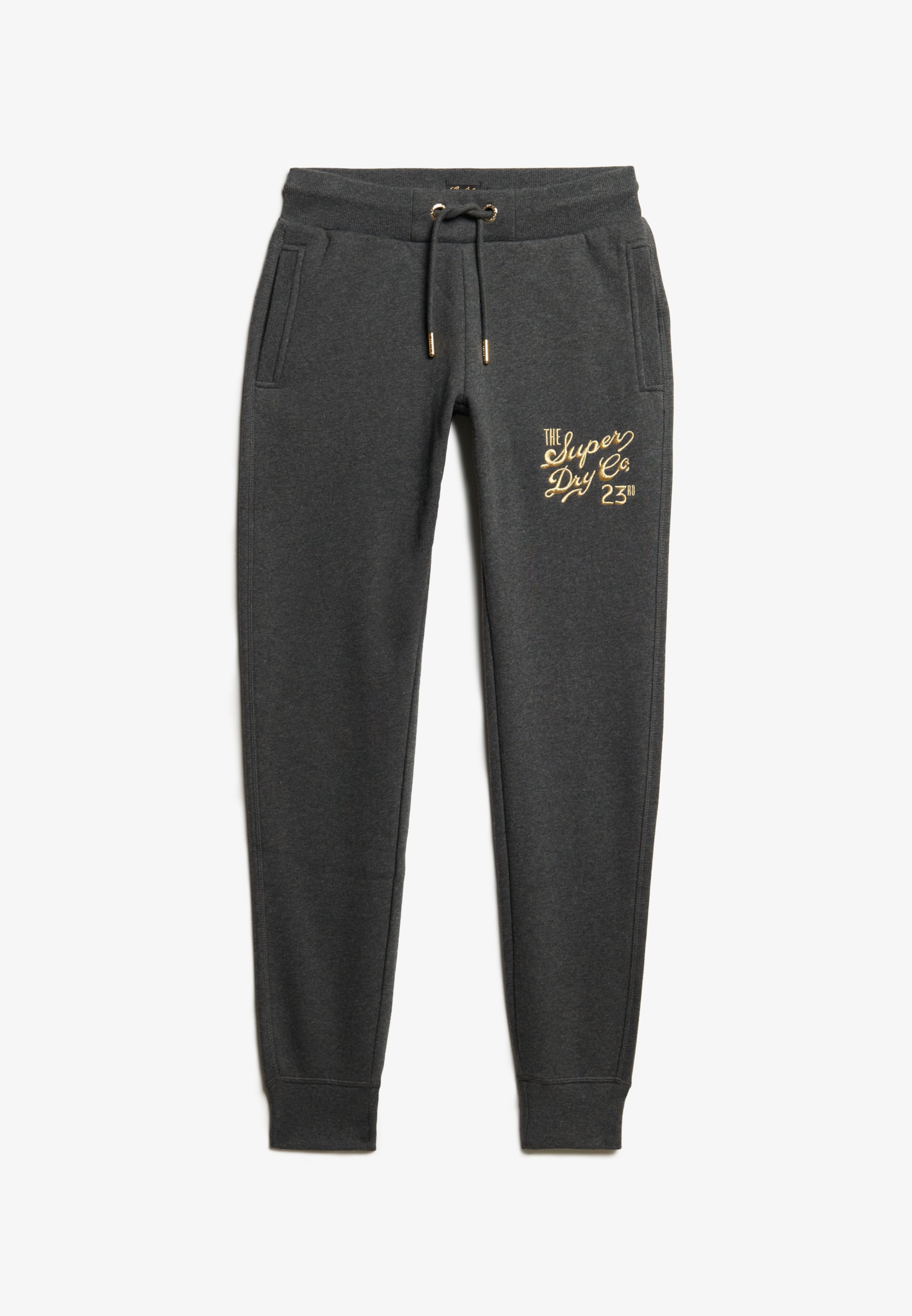 Luxe Metallic Logo Slim Joggers
