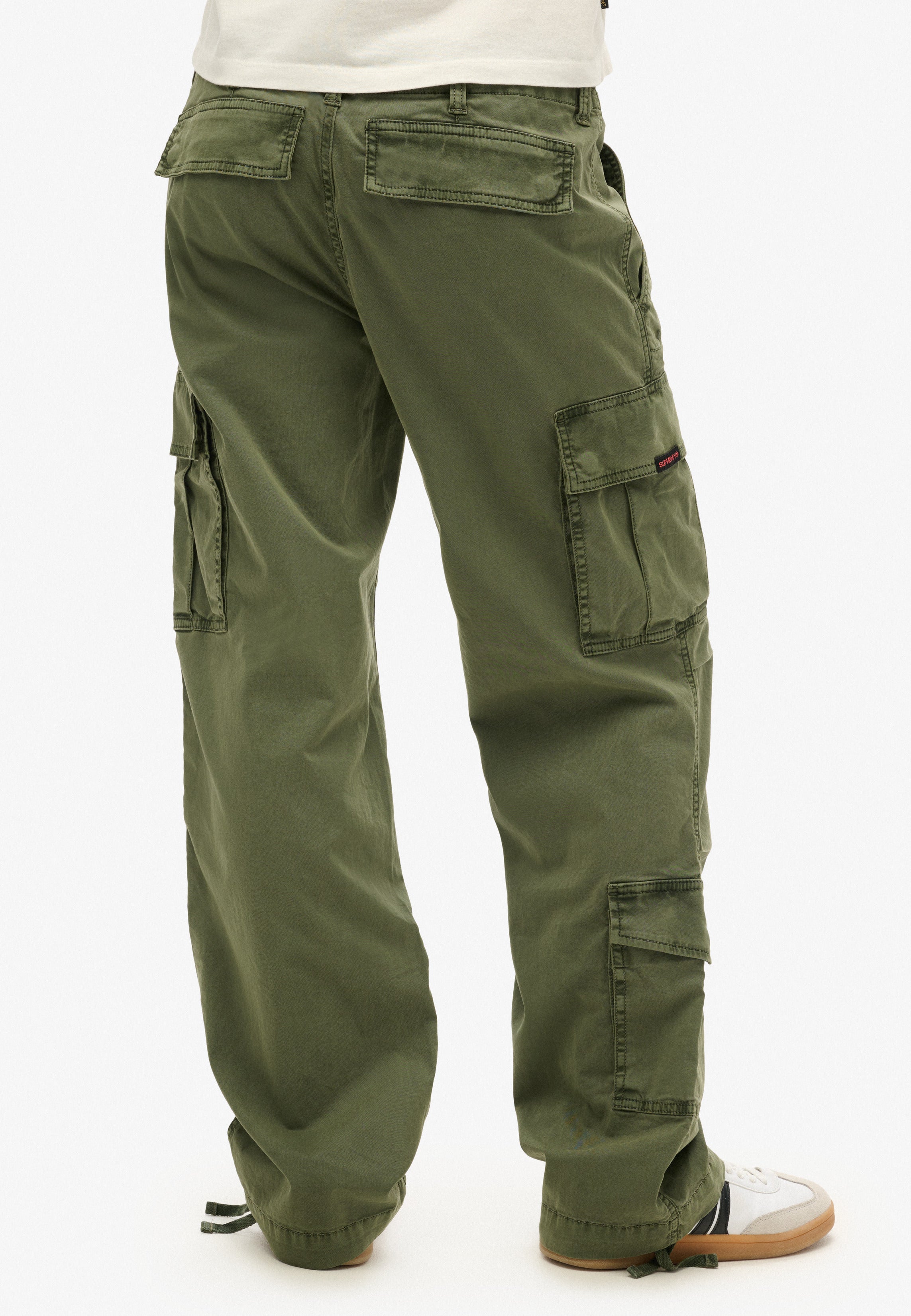 Low Rise Straight Cargo Pants