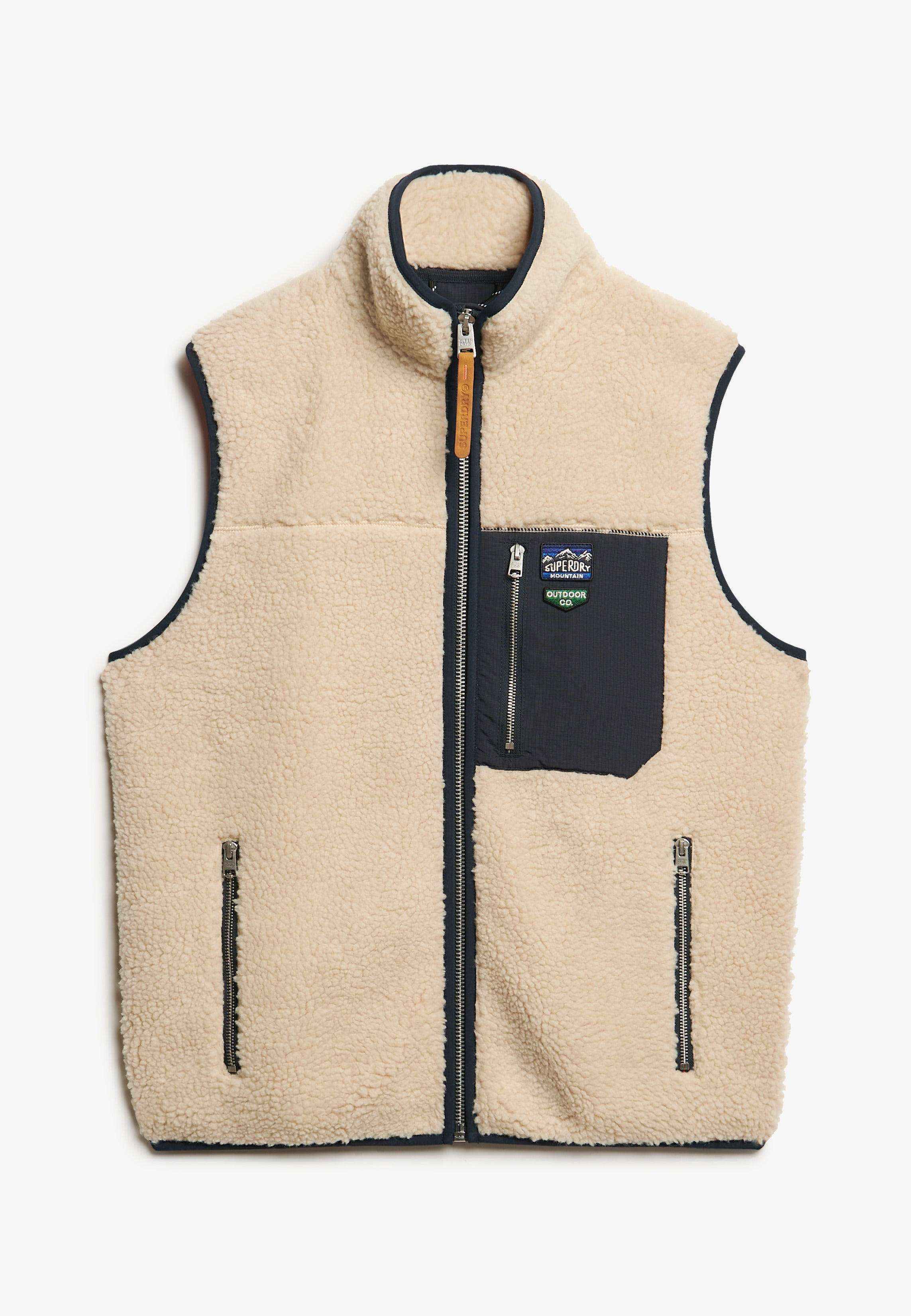Vintage Retro Borg Fleece Gilet