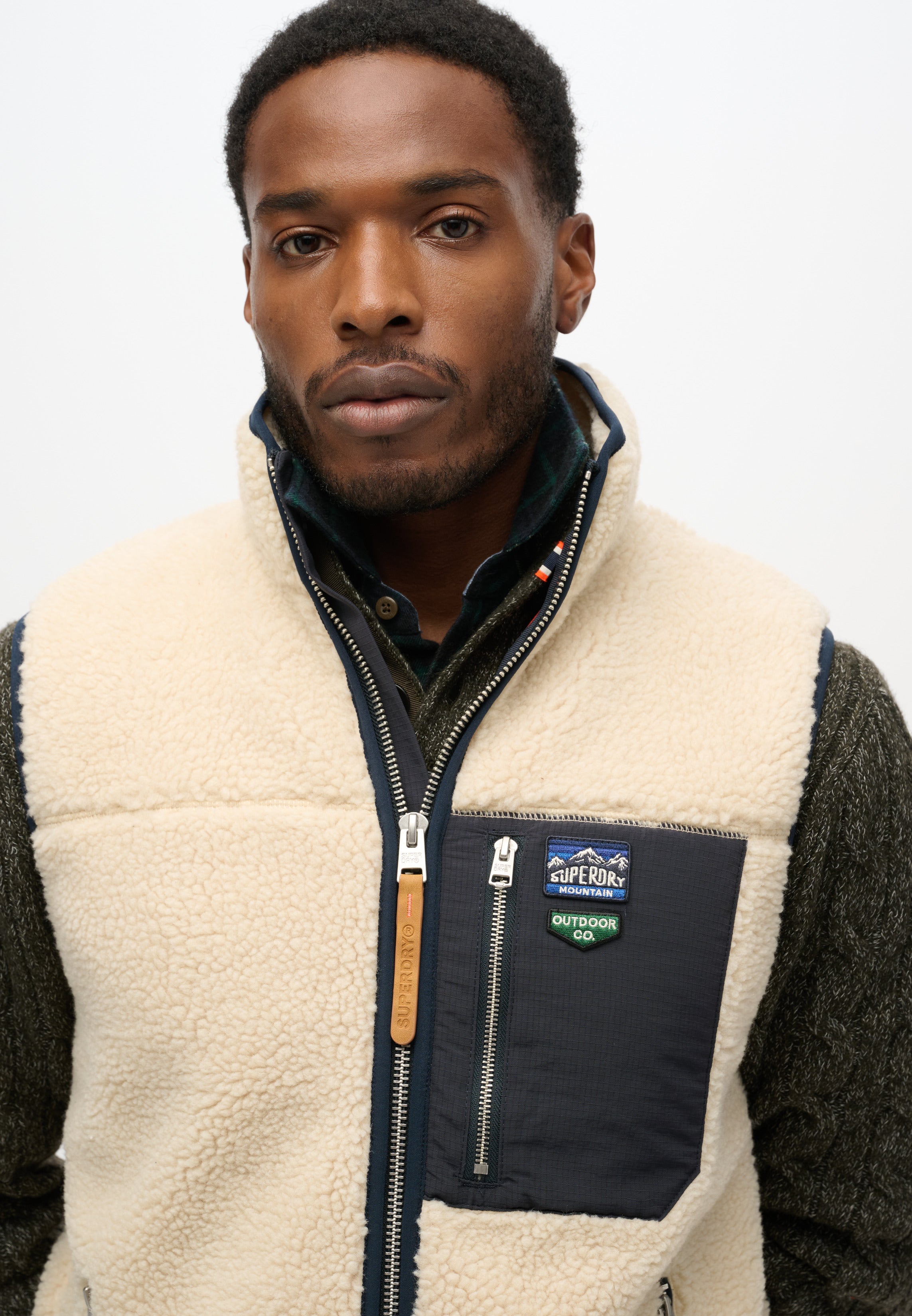 Vintage Retro Borg Fleece Gilet