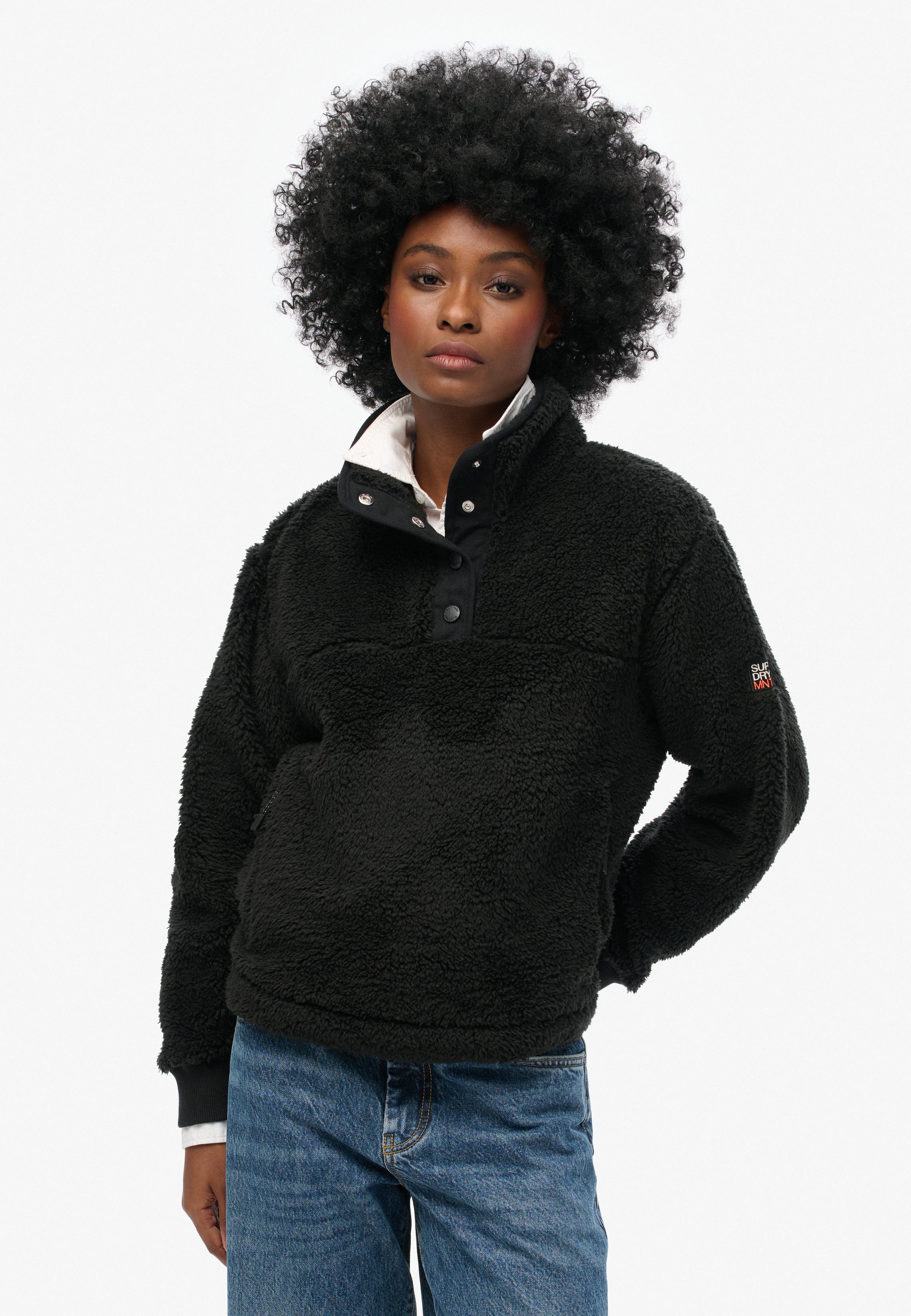 Super Soft Popper Neck Teddy Fleece