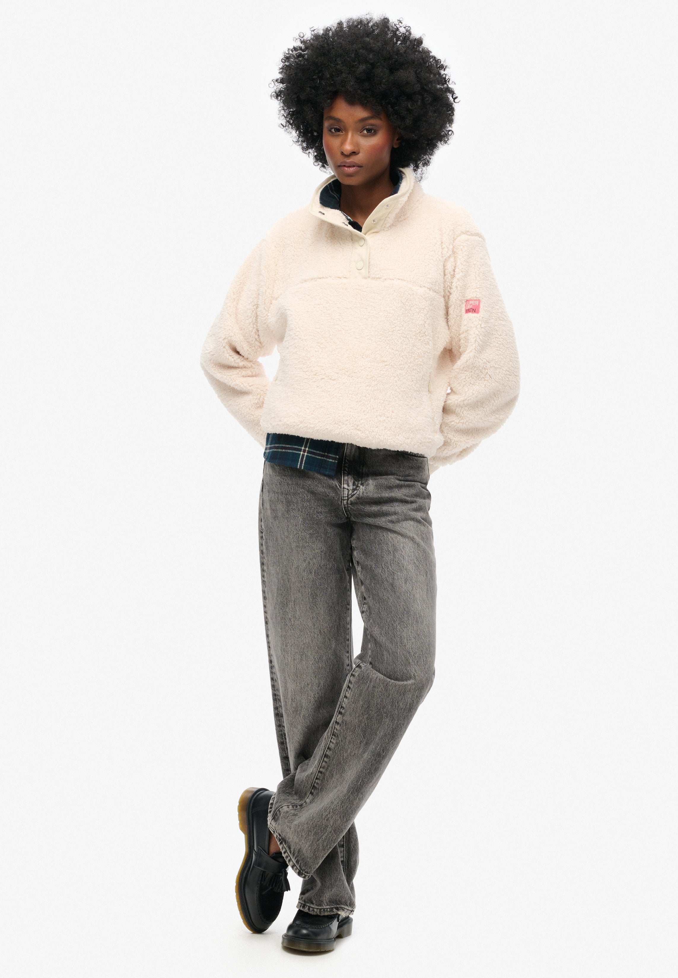 Super Soft Popper Neck Teddy Fleece