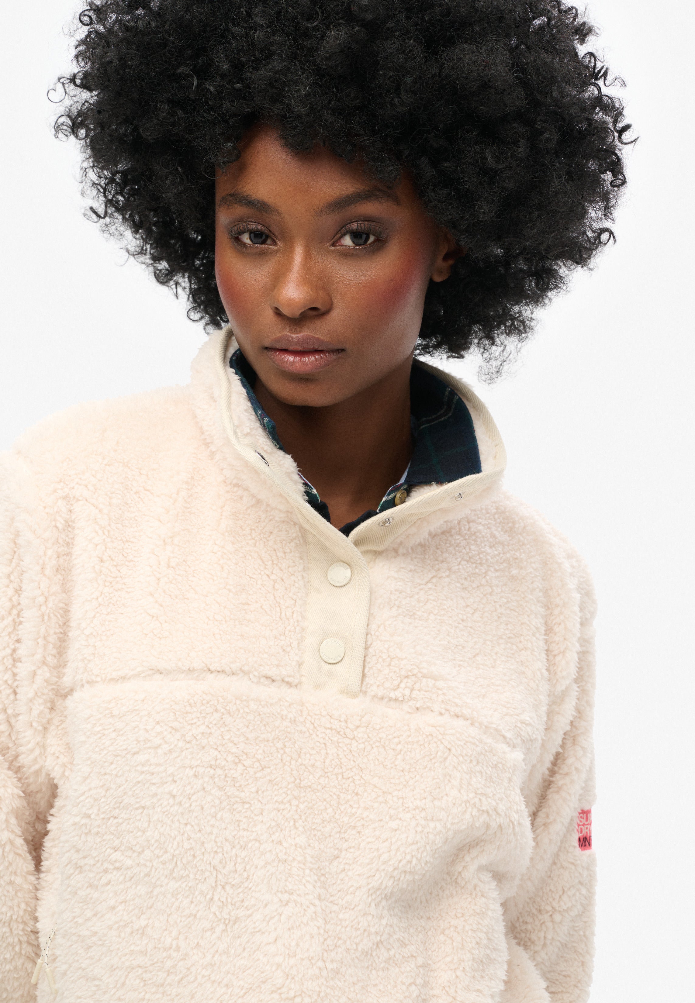 Super Soft Popper Neck Teddy Fleece