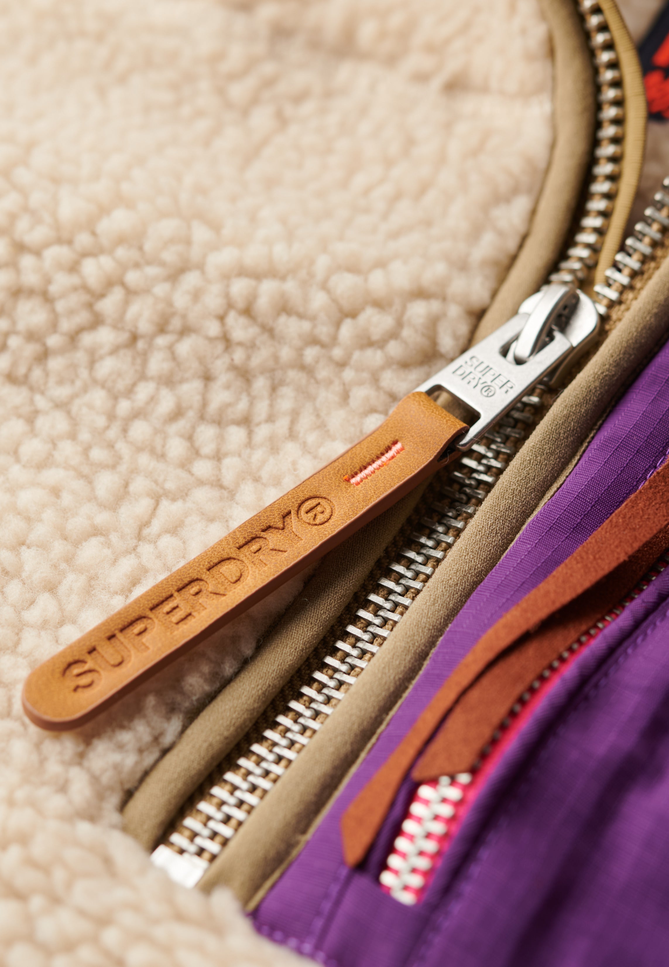 Vintage Retro Half Zip Fleece Jumper