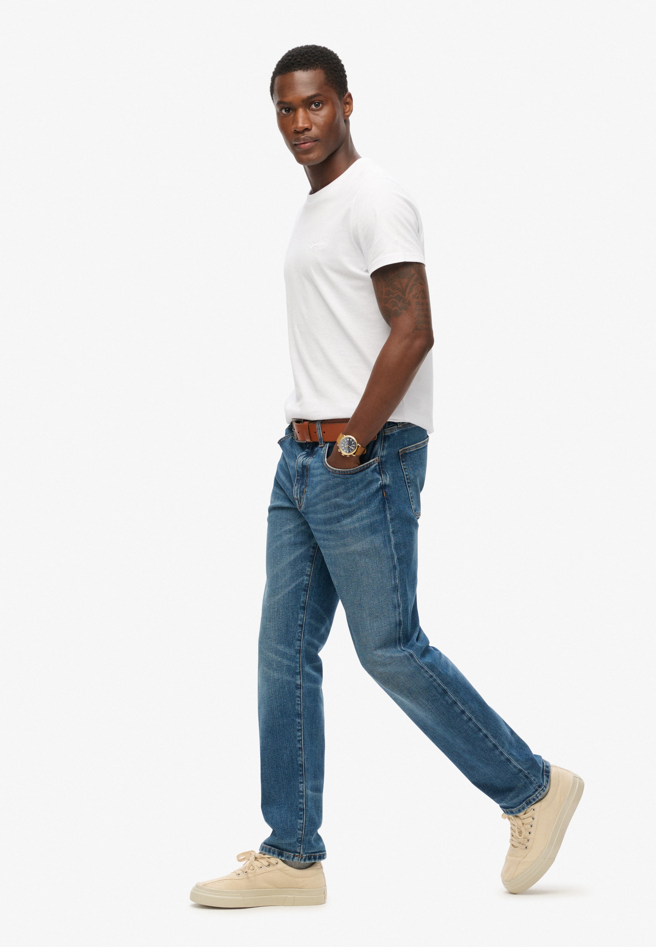 Organic Cotton Vintage Slim Straight Jeans