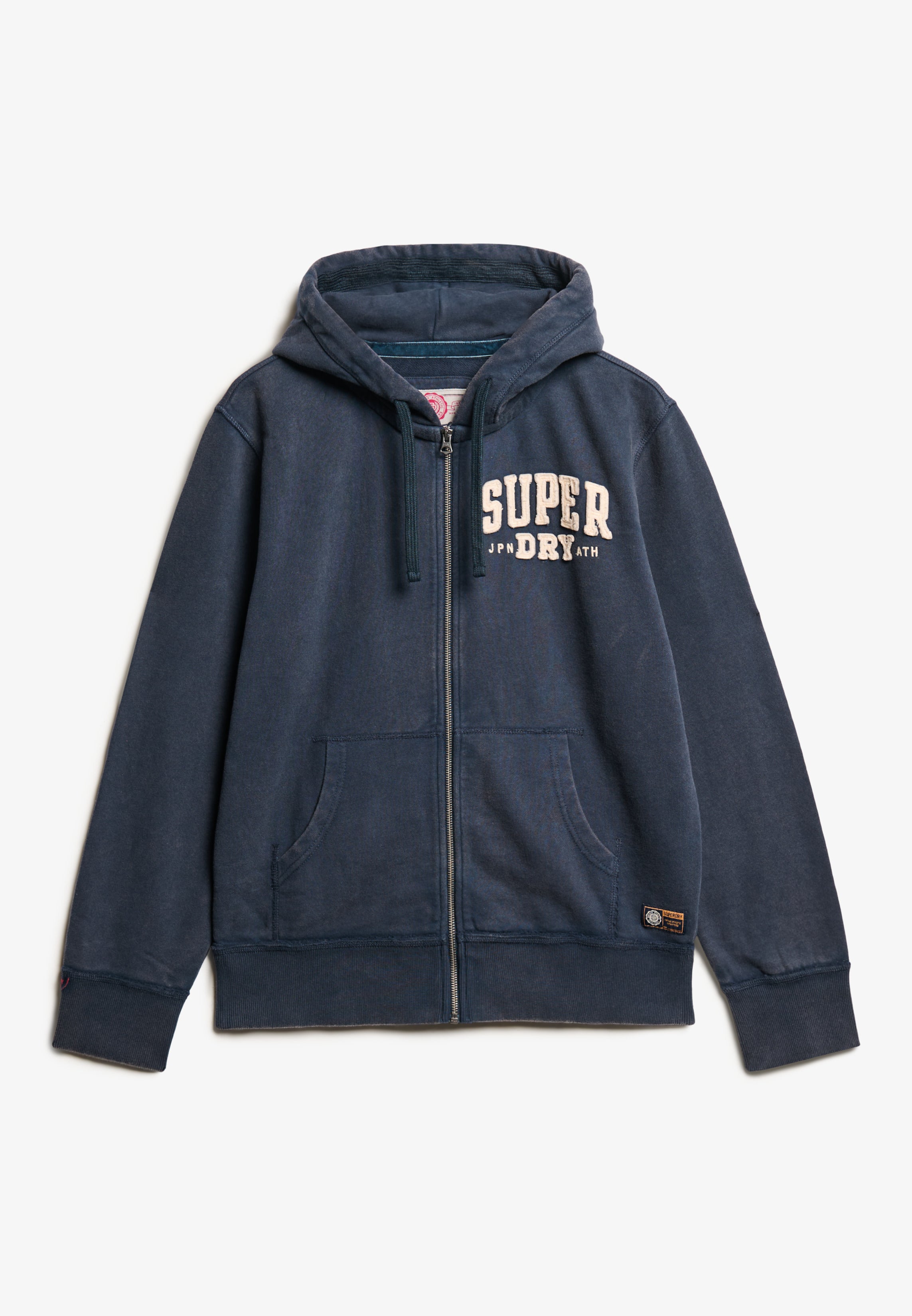 Vintage Athletic Zip Hoodie