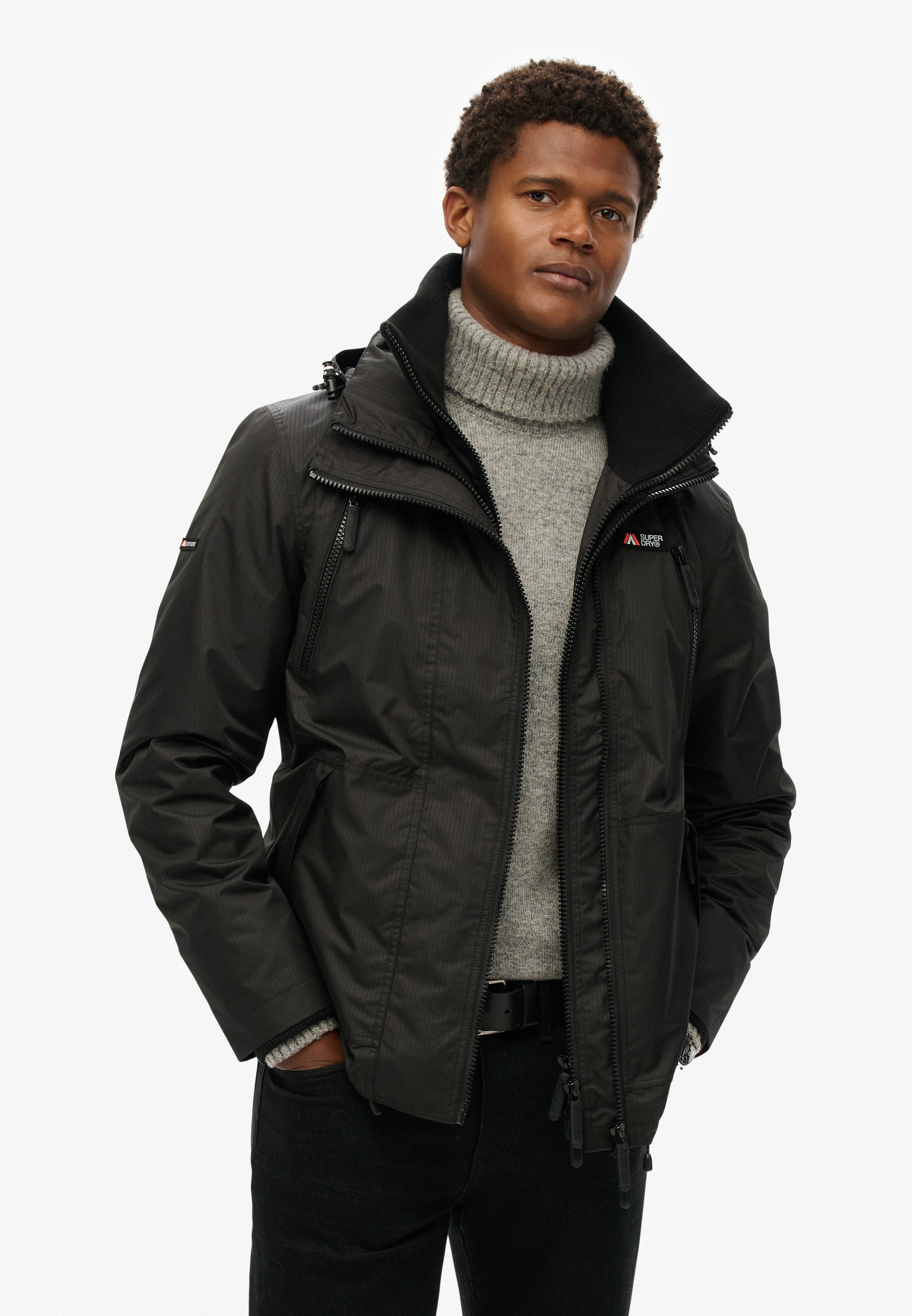 Hooded Mountain Windbreaker Jacket