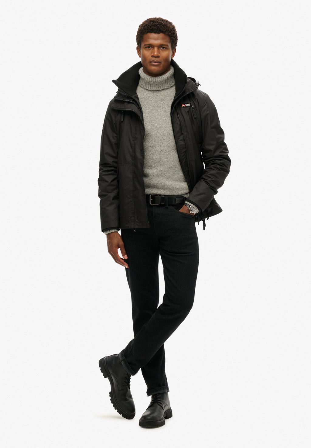Hooded Mountain Windbreaker Jacket