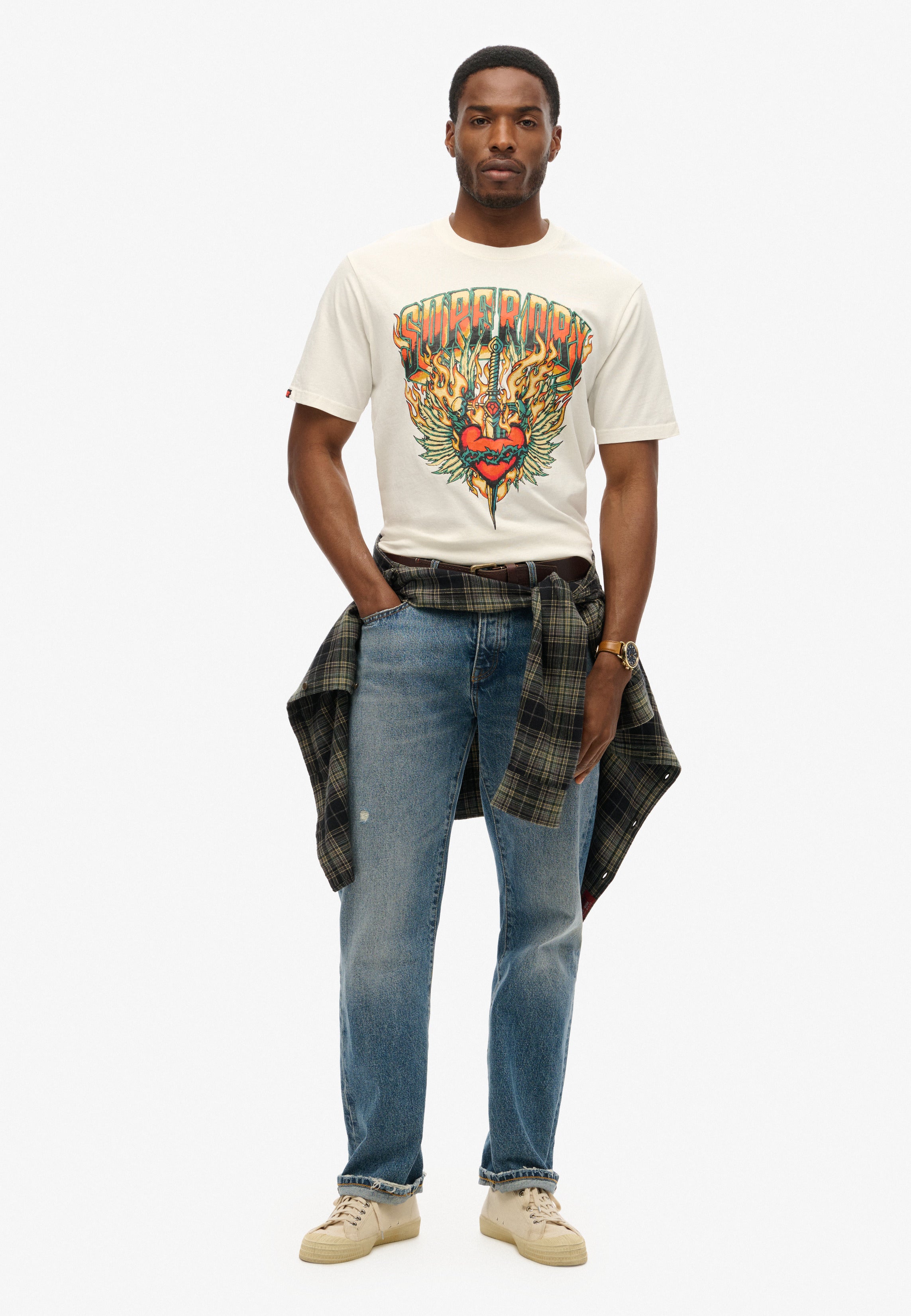 Biker Rock Graphic Loose T-Shirt