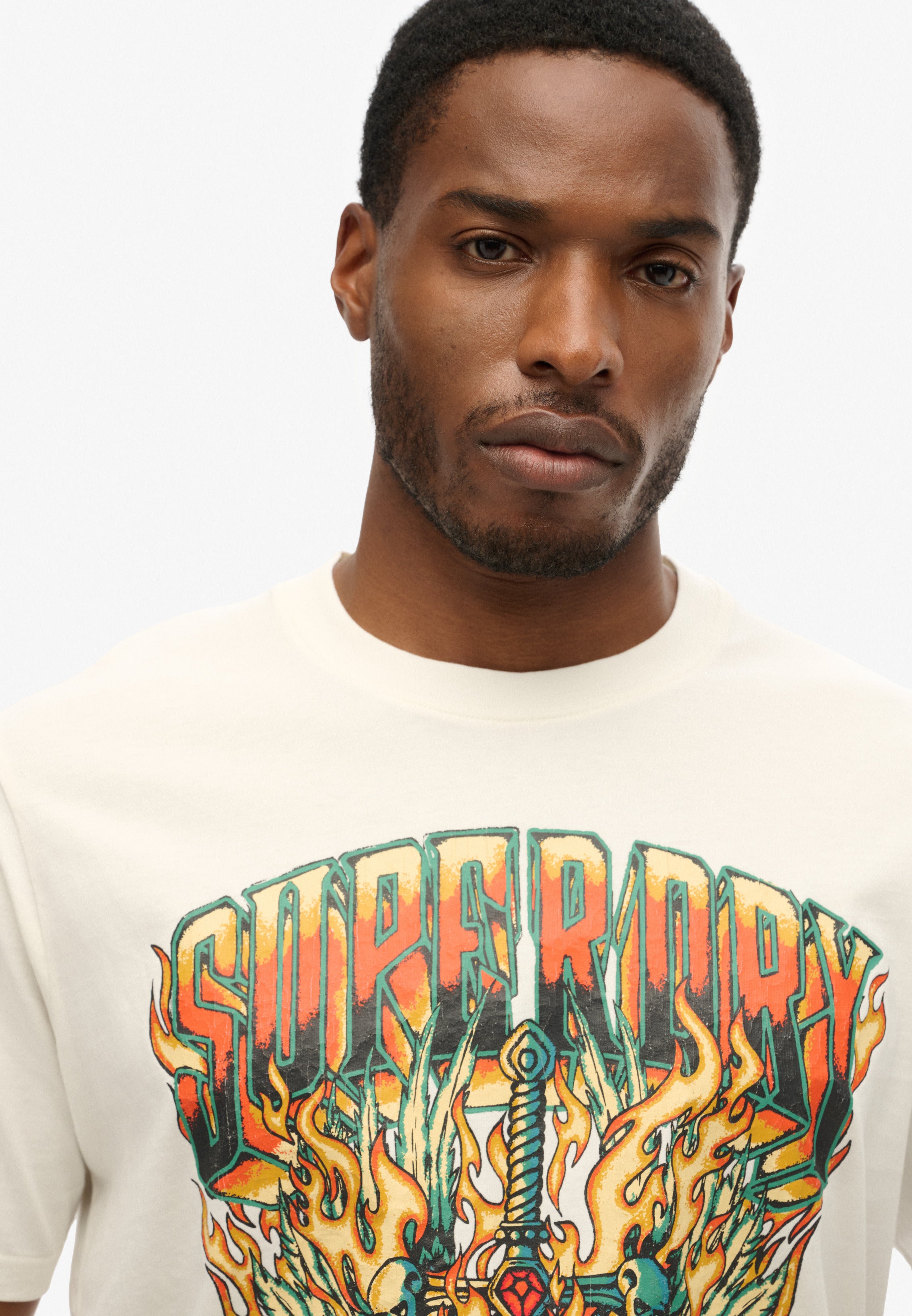 Biker Rock Graphic Loose T-Shirt