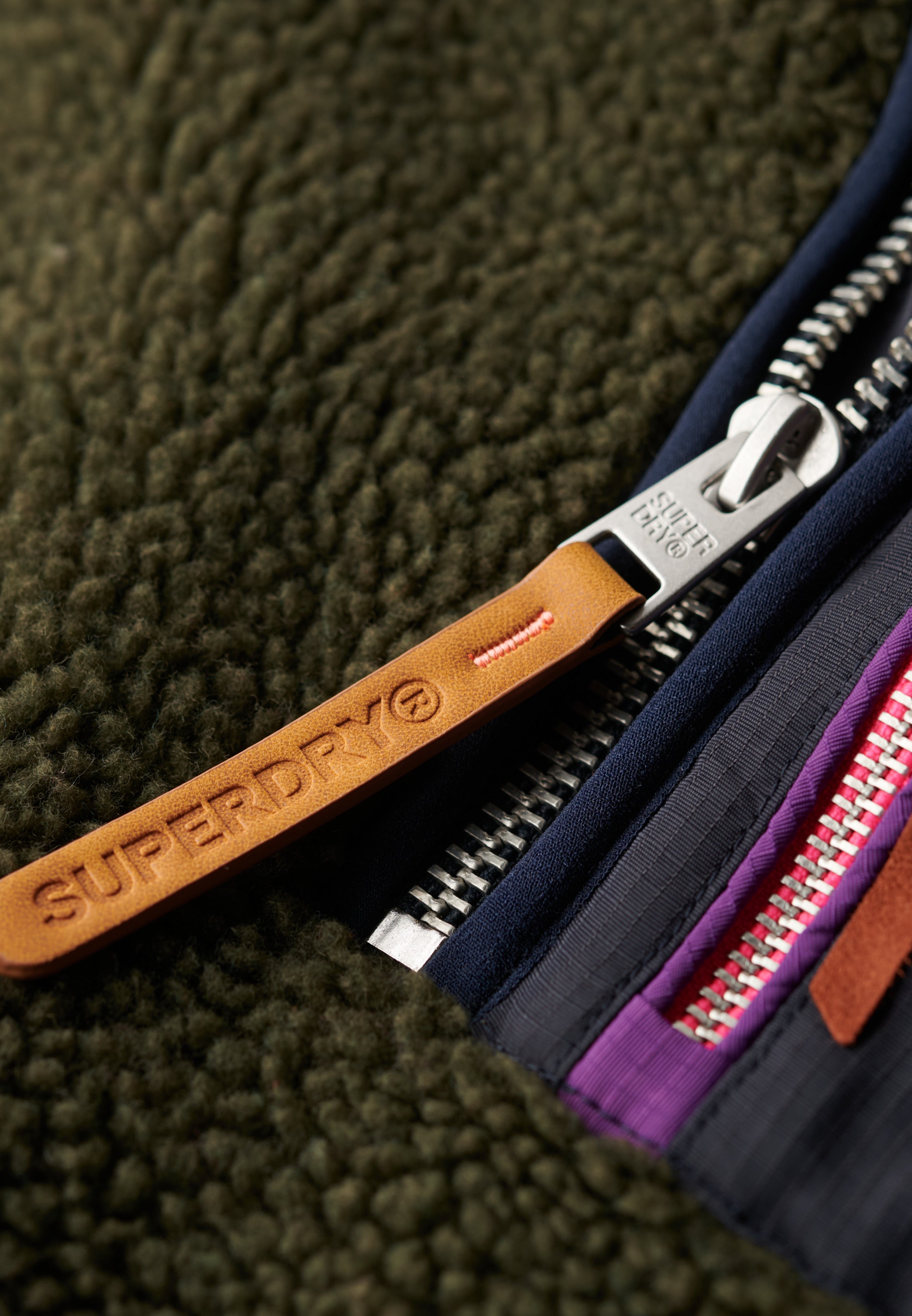 Vintage Retro Half Zip Fleece Jumper