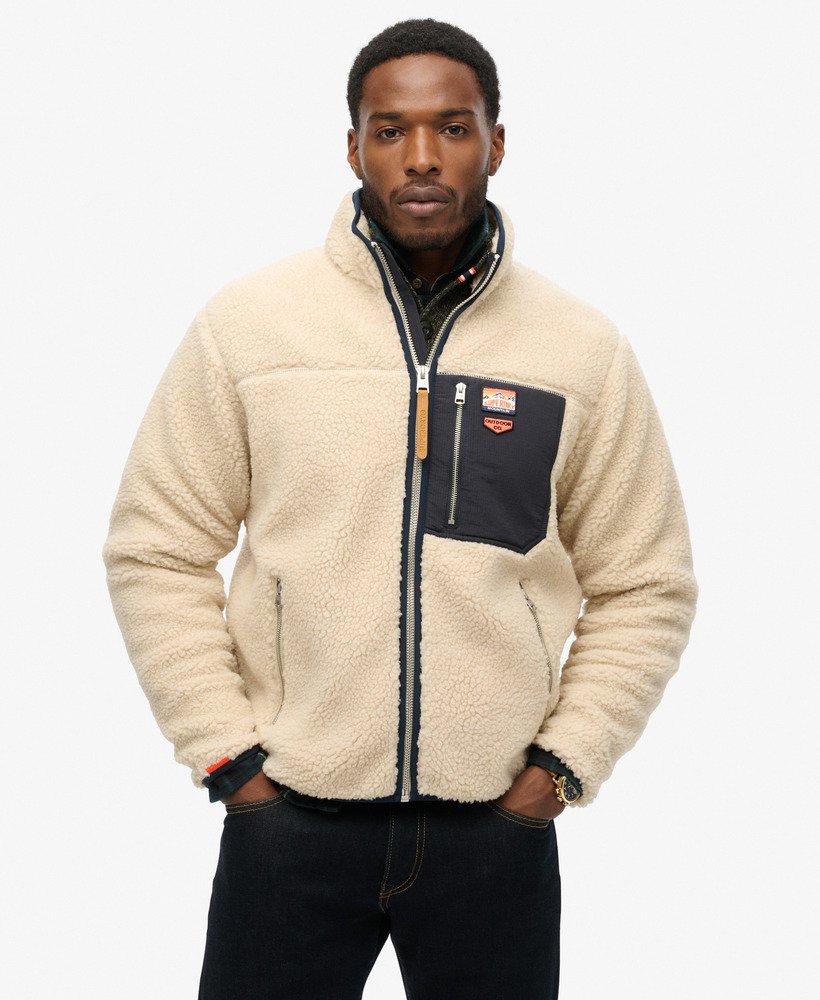 Vintage Retro Borg Fleece Jacket