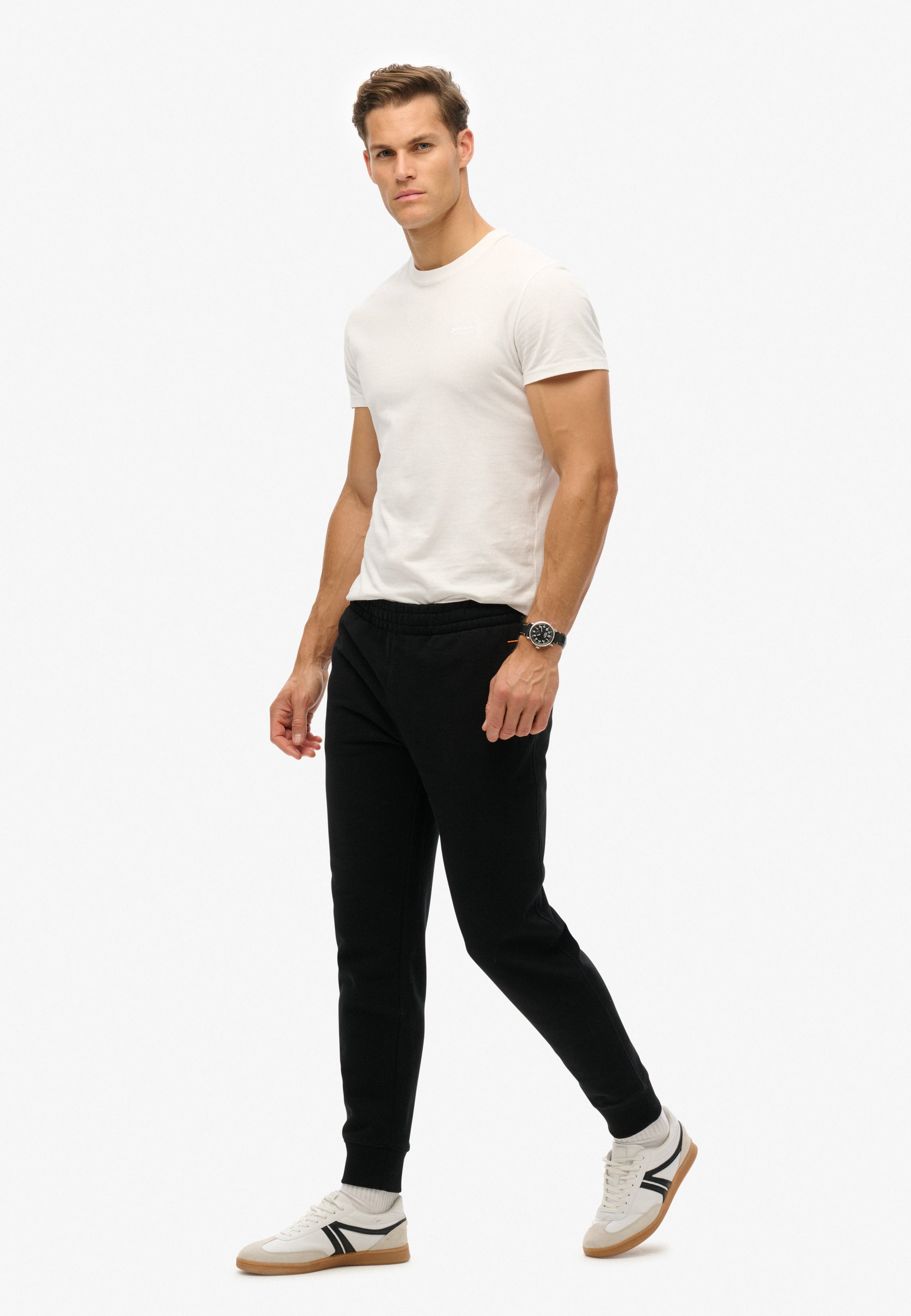Essential Logo Half Brushed Joggers