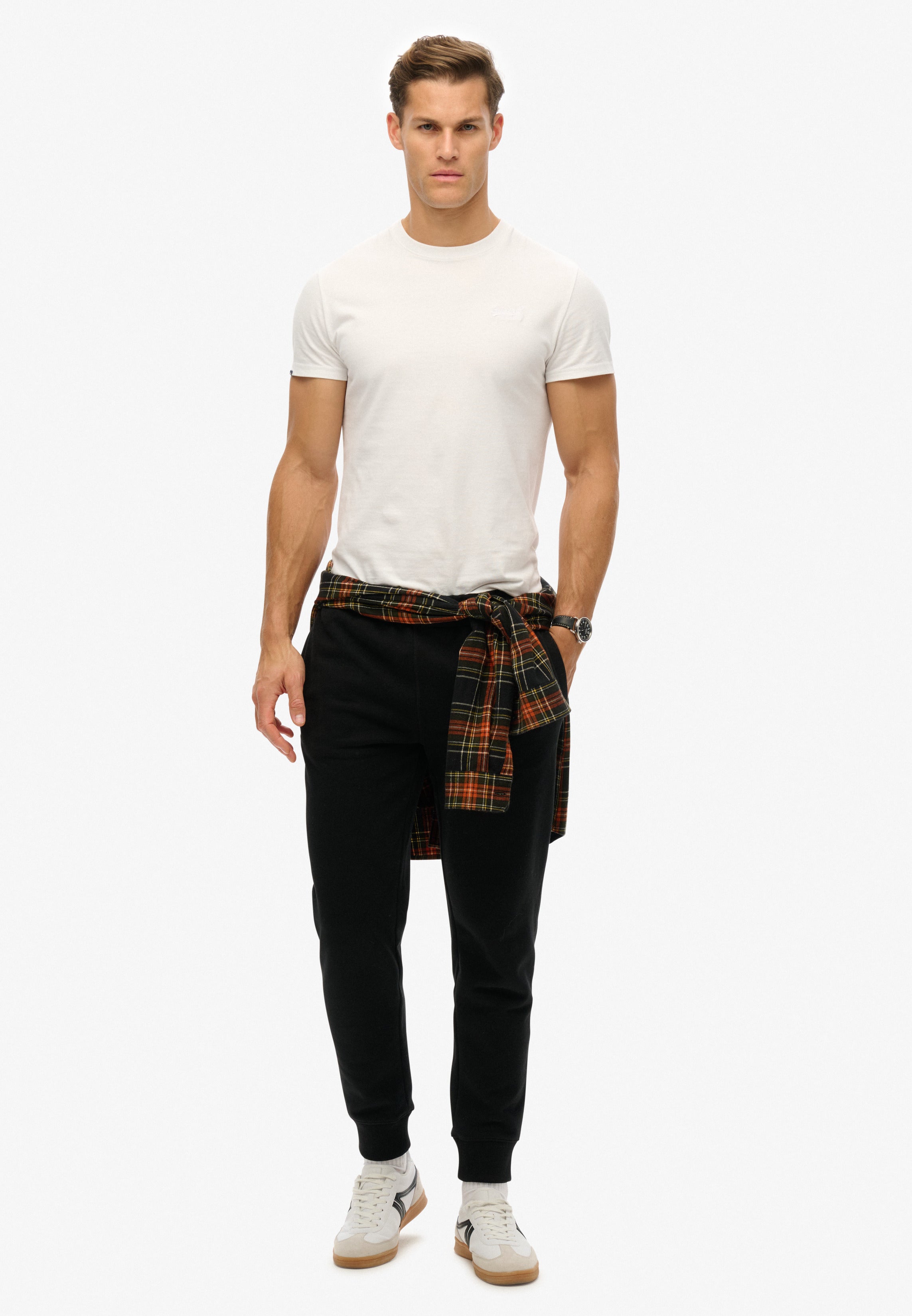 Essential Logo Half Brushed Joggers