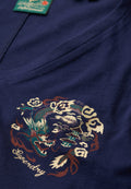 Suika Metallic Relaxed V-Neck T-Shirt
