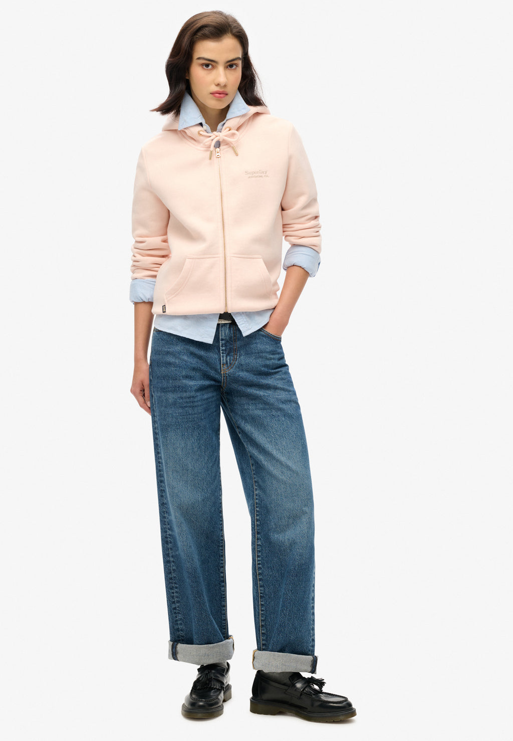 Essential Logo Zip Hoodie