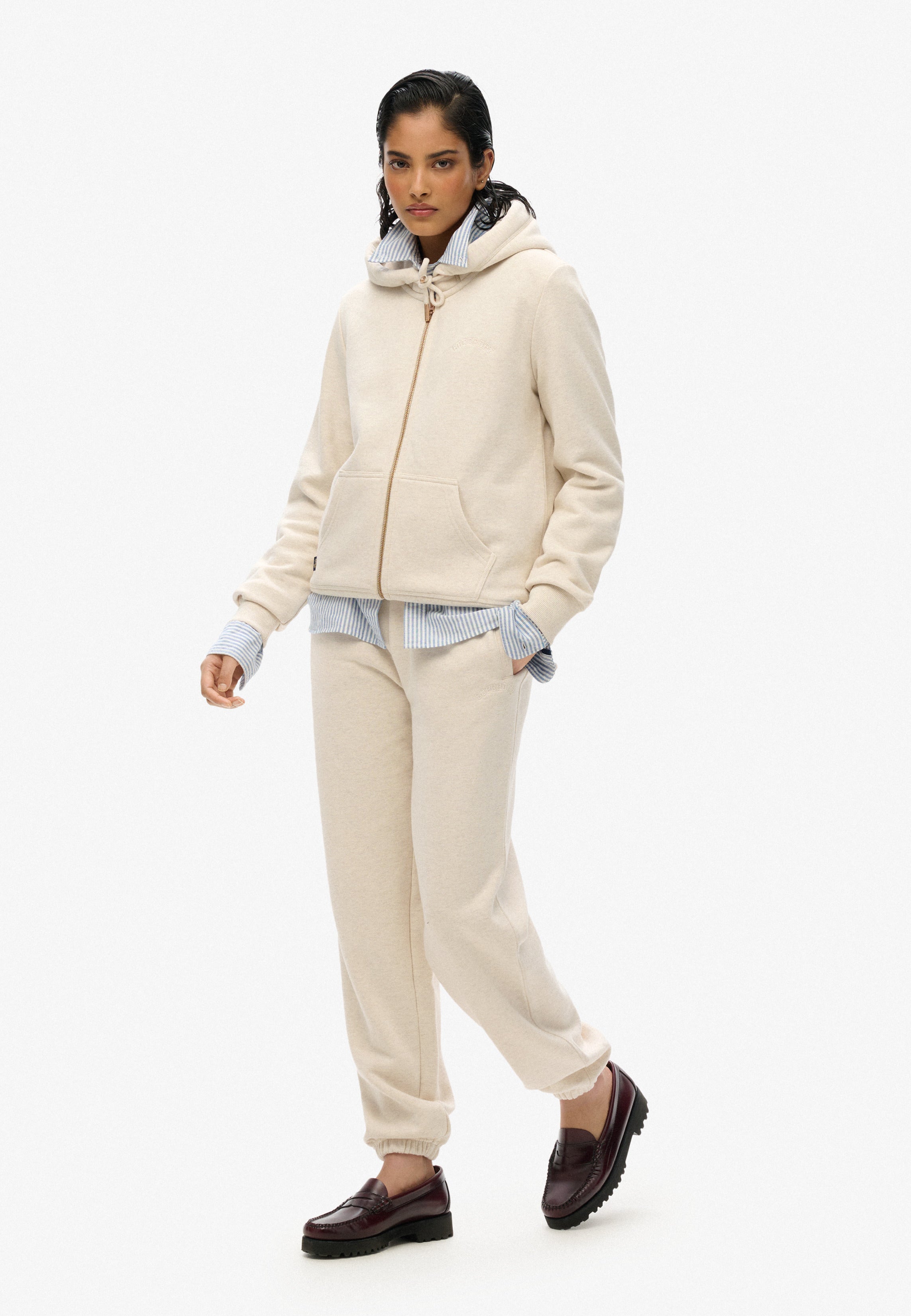 Essential Logo Half Brushed Joggers