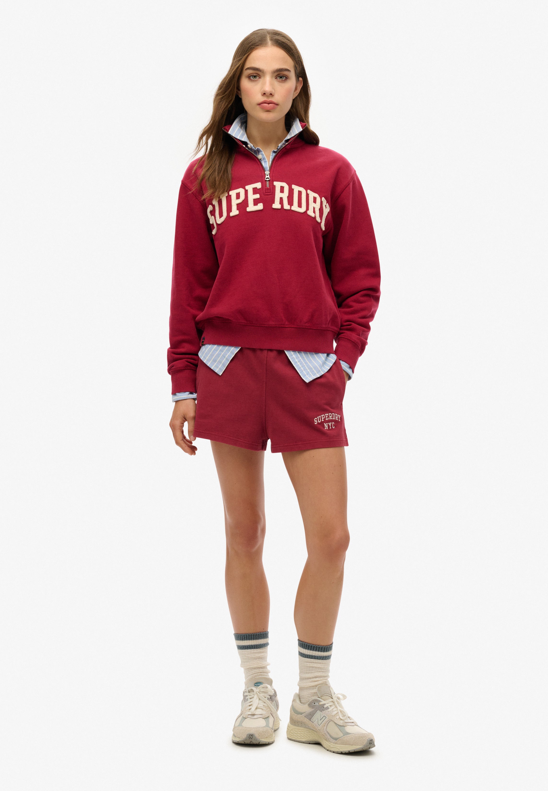 Athletic Essentials Applique Half Zip Sweatshirt