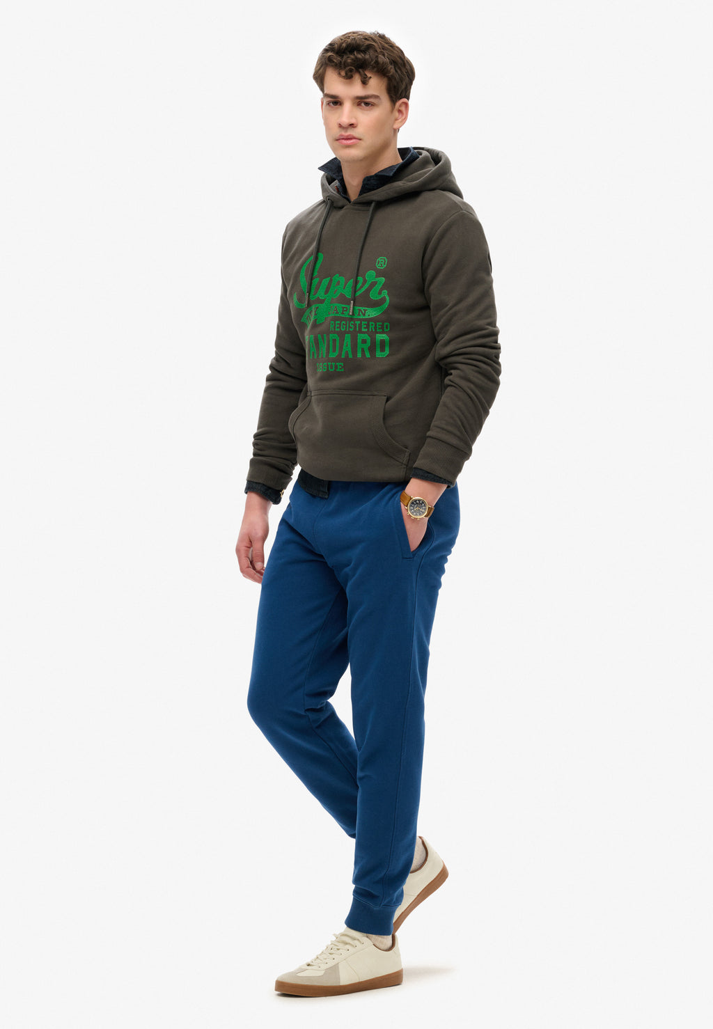 Essential Logo Half Brushed Joggers
