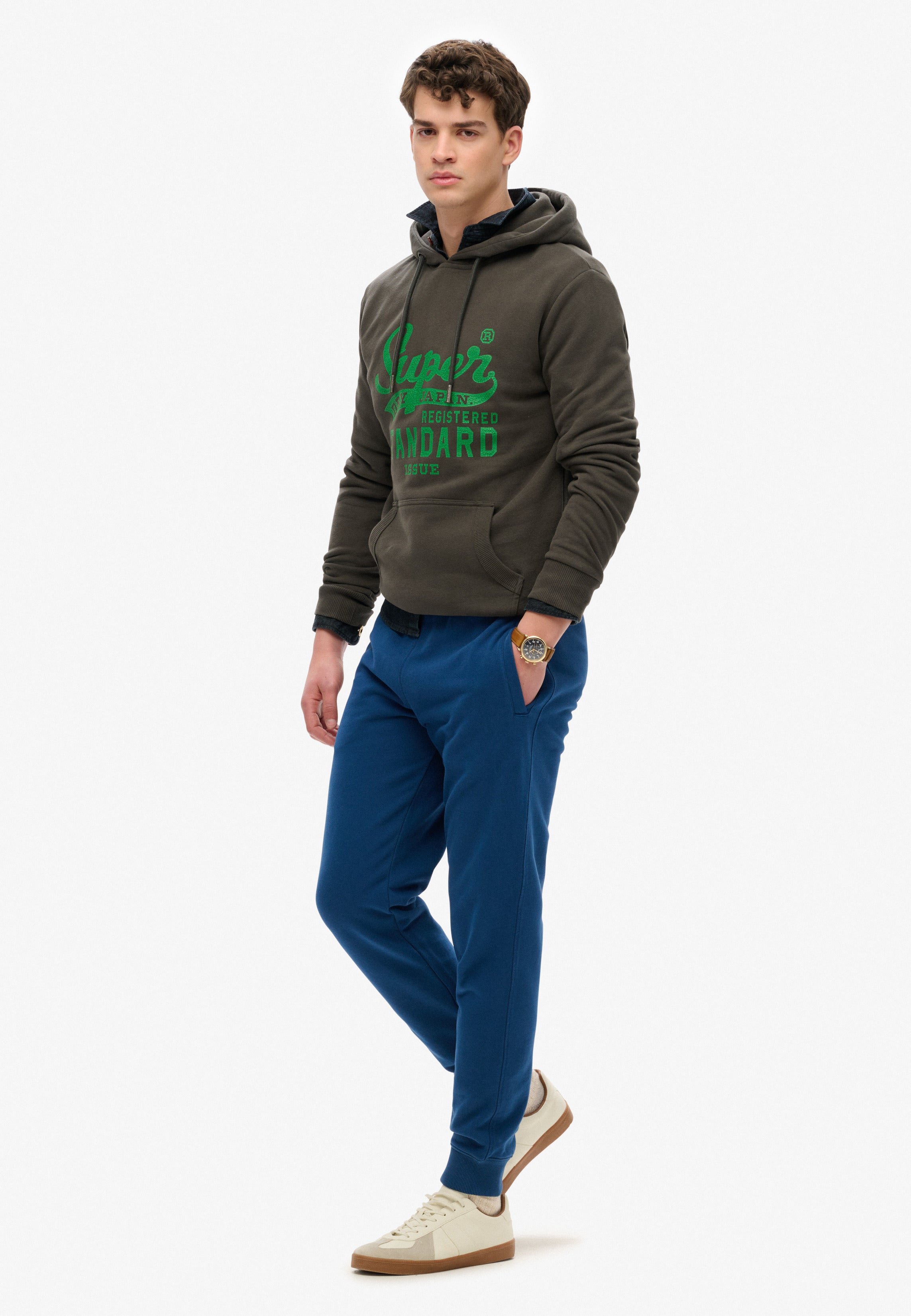 Essential Logo Half Brushed Joggers