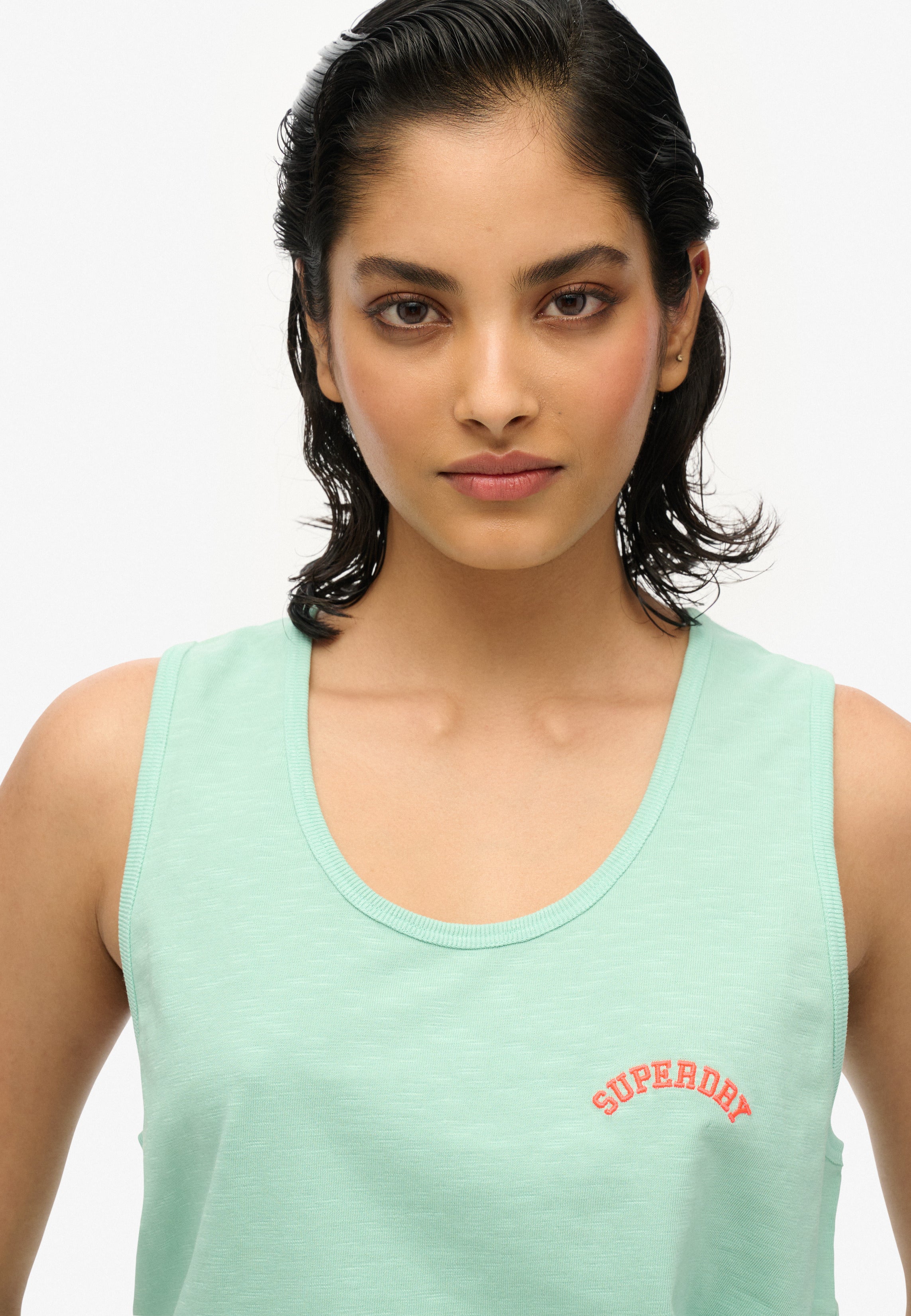 Essential Logo Garment Dye Vest Top