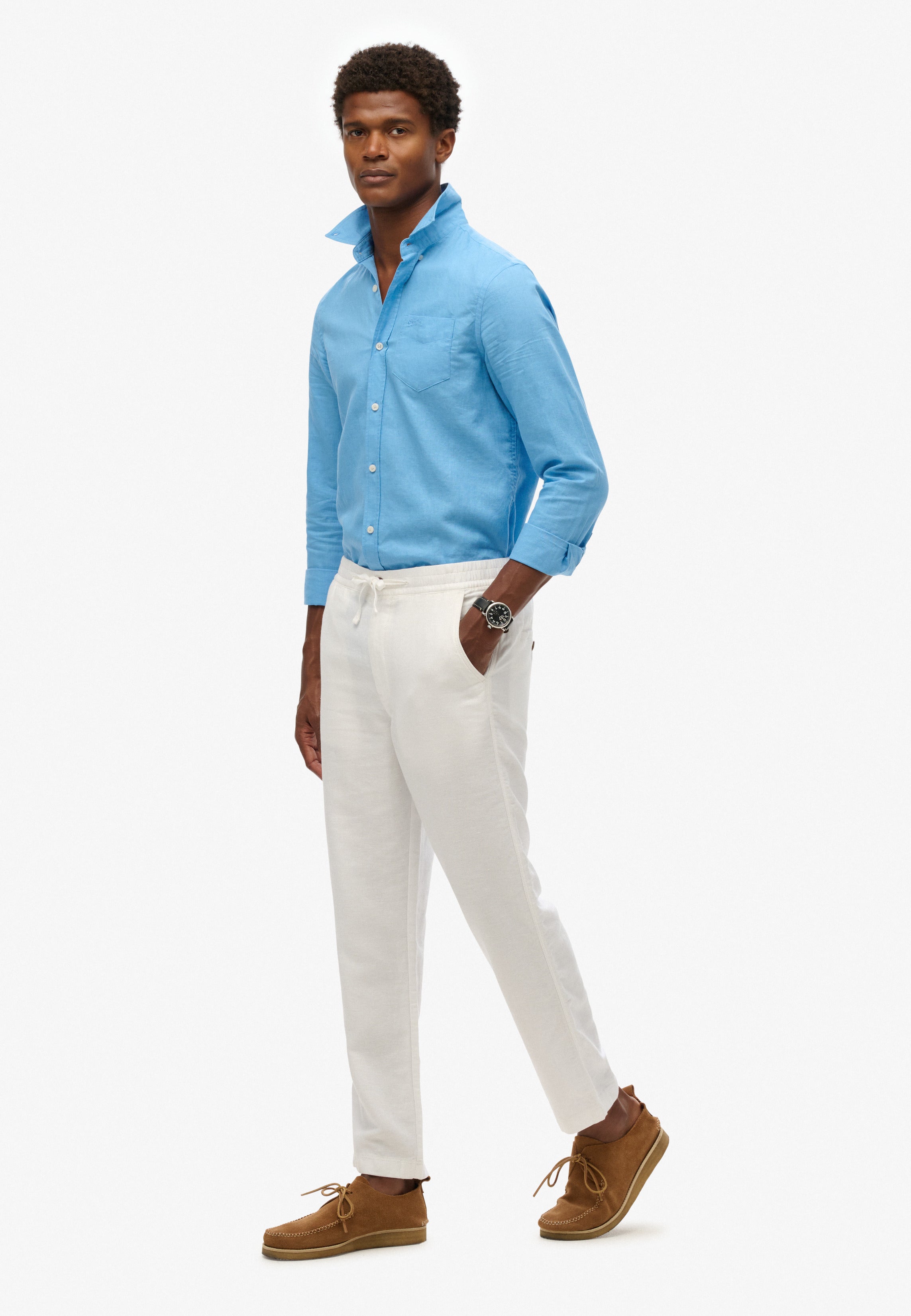 بنطال الكتان التجاري