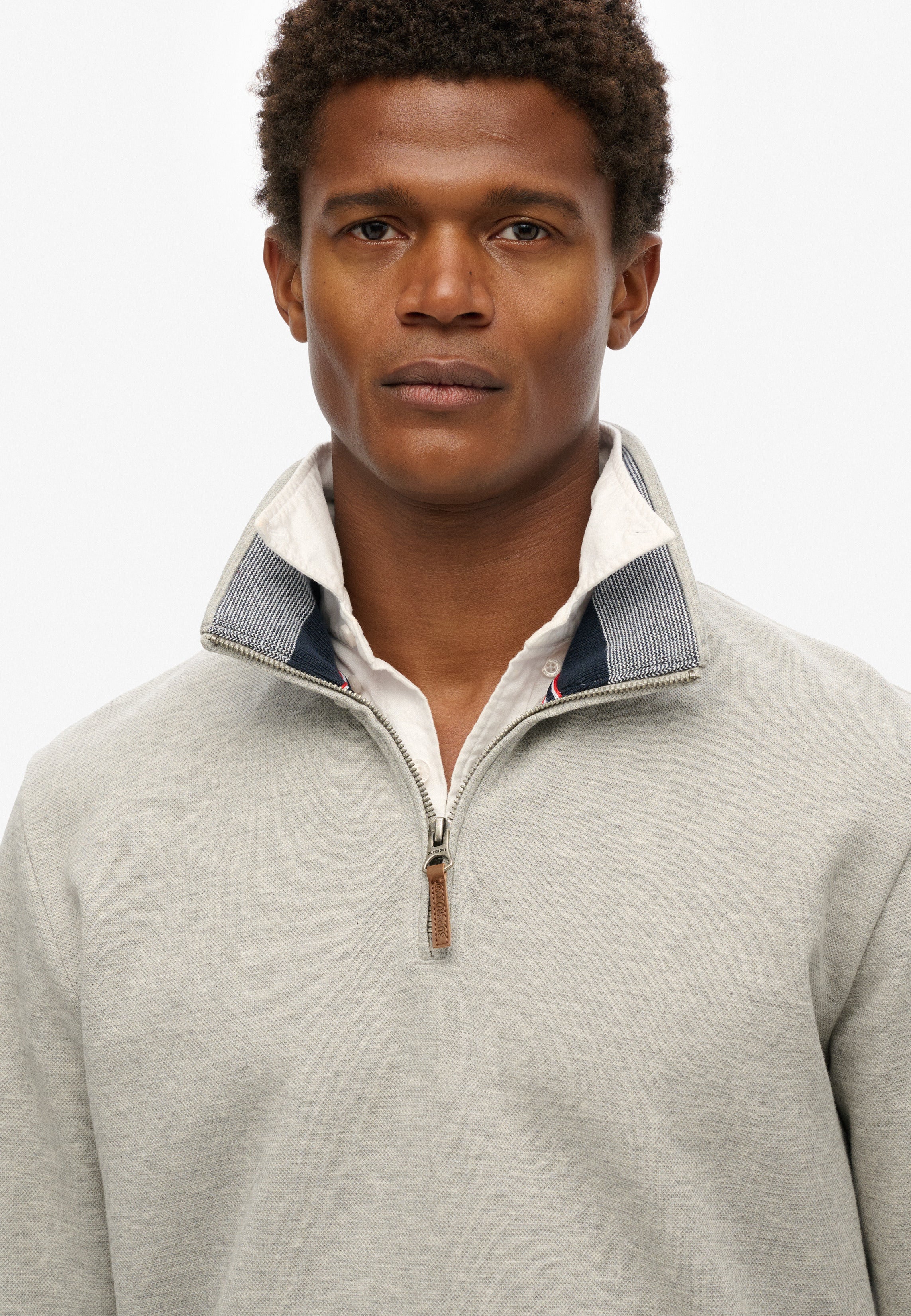Core Pique Half Zip Sweatshirt