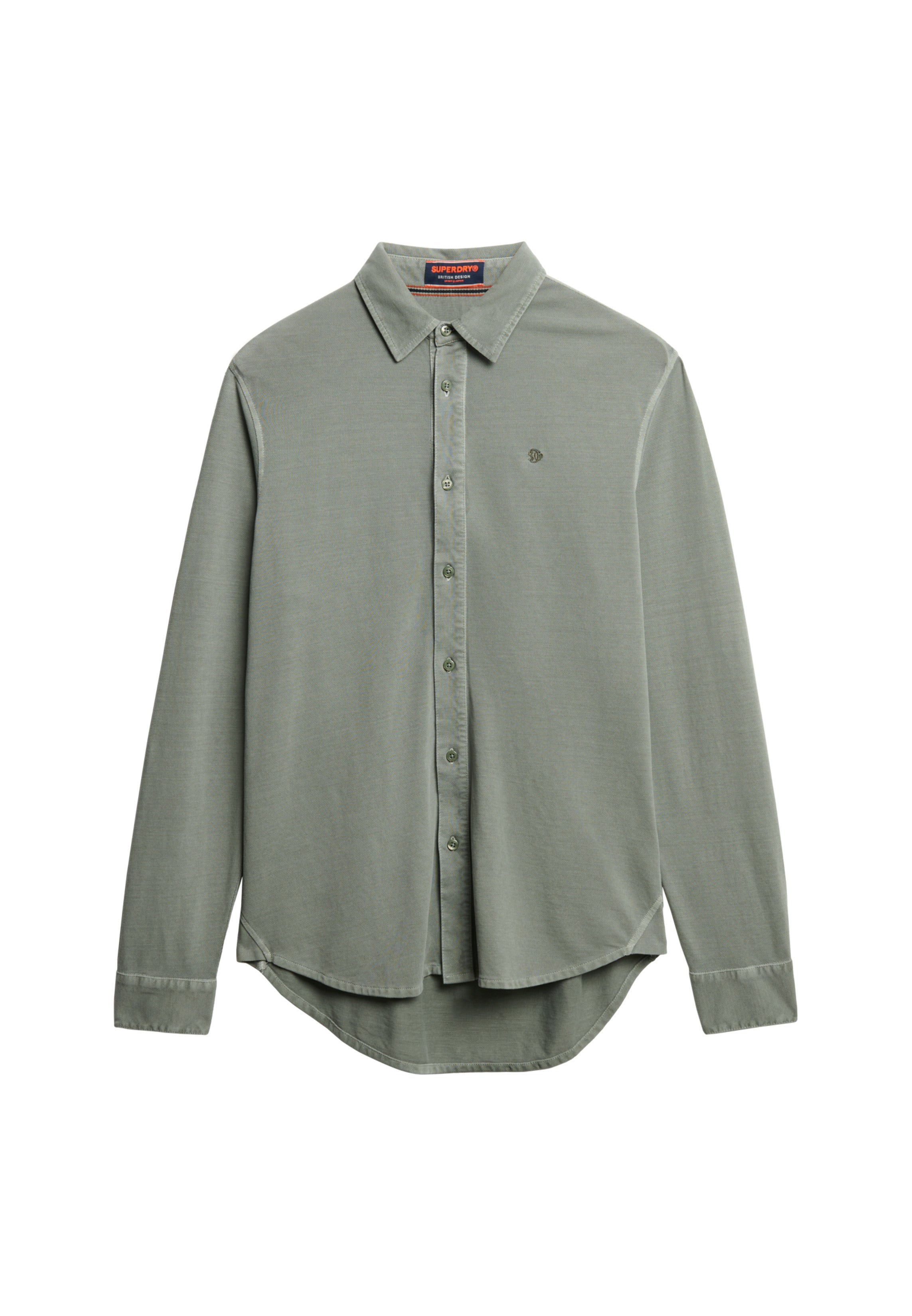 Vintage Destroy Pique Long Sleeve Shirt