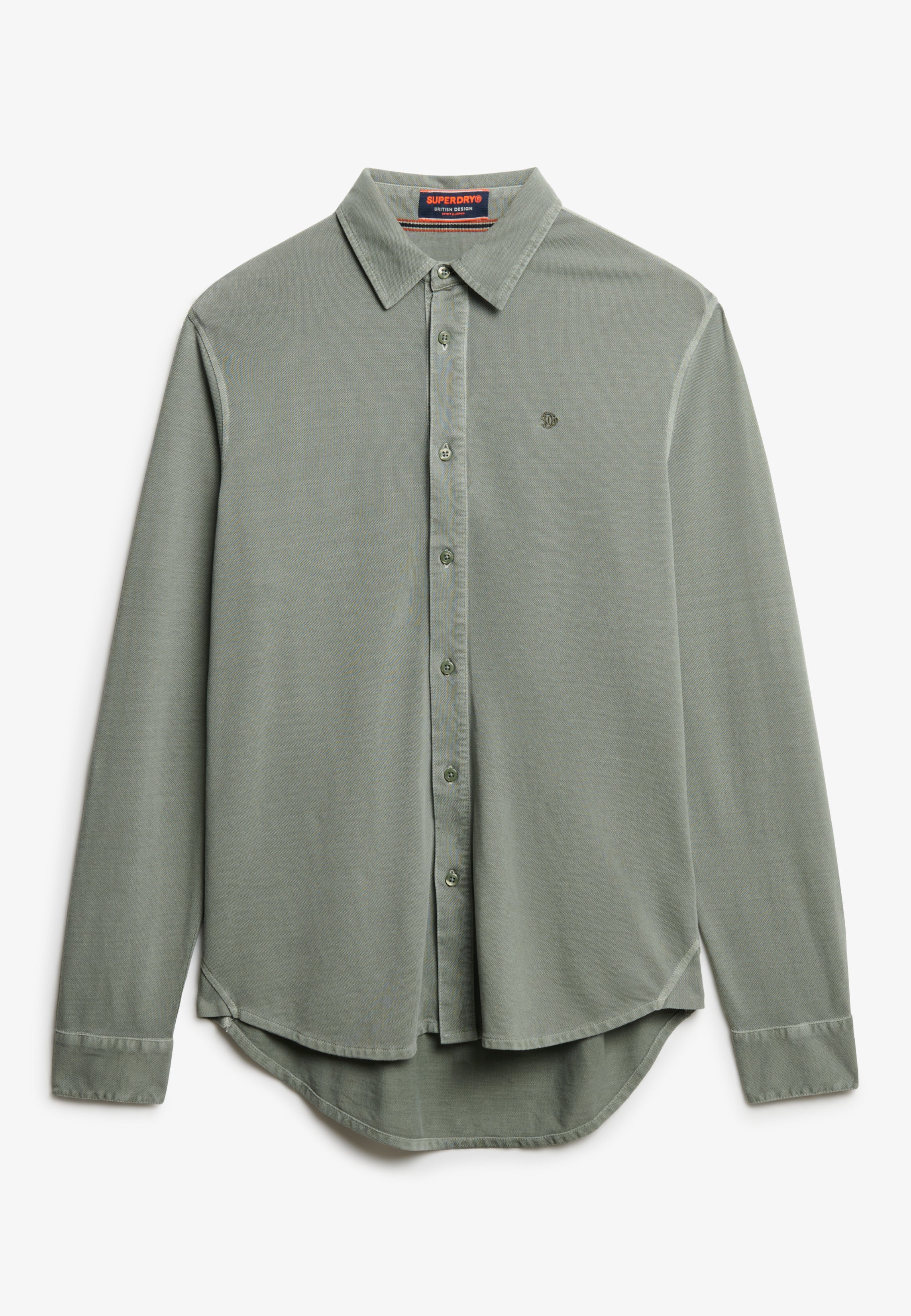 Vintage Destroy Pique Long Sleeve Shirt