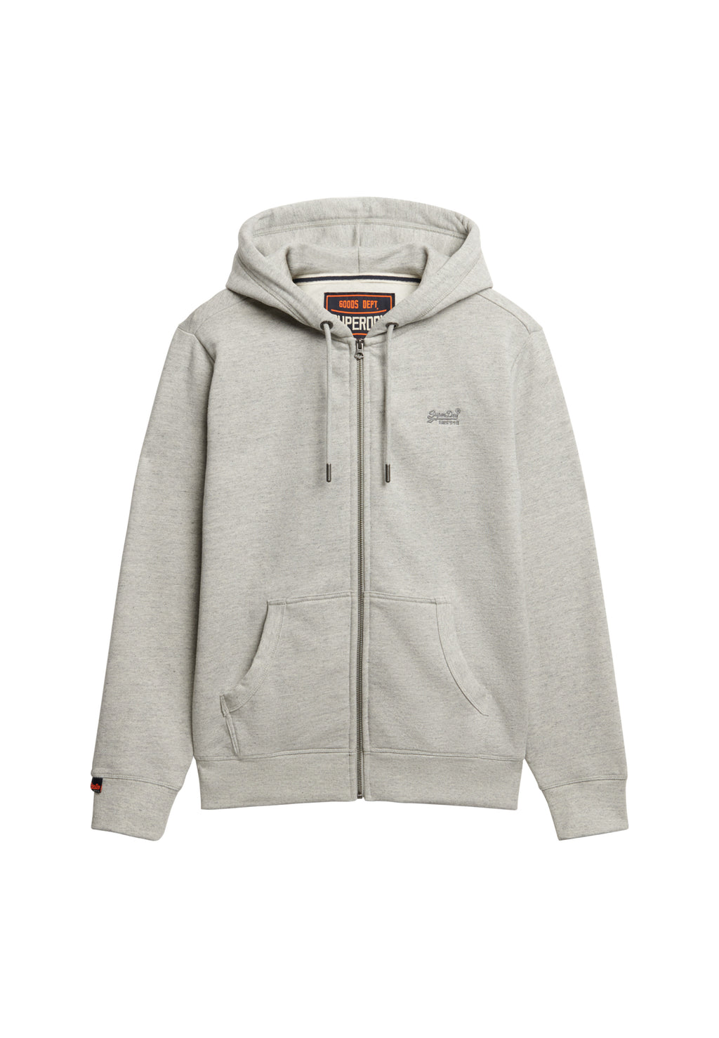 Essential Logo Half Brushed Zip Hoodie