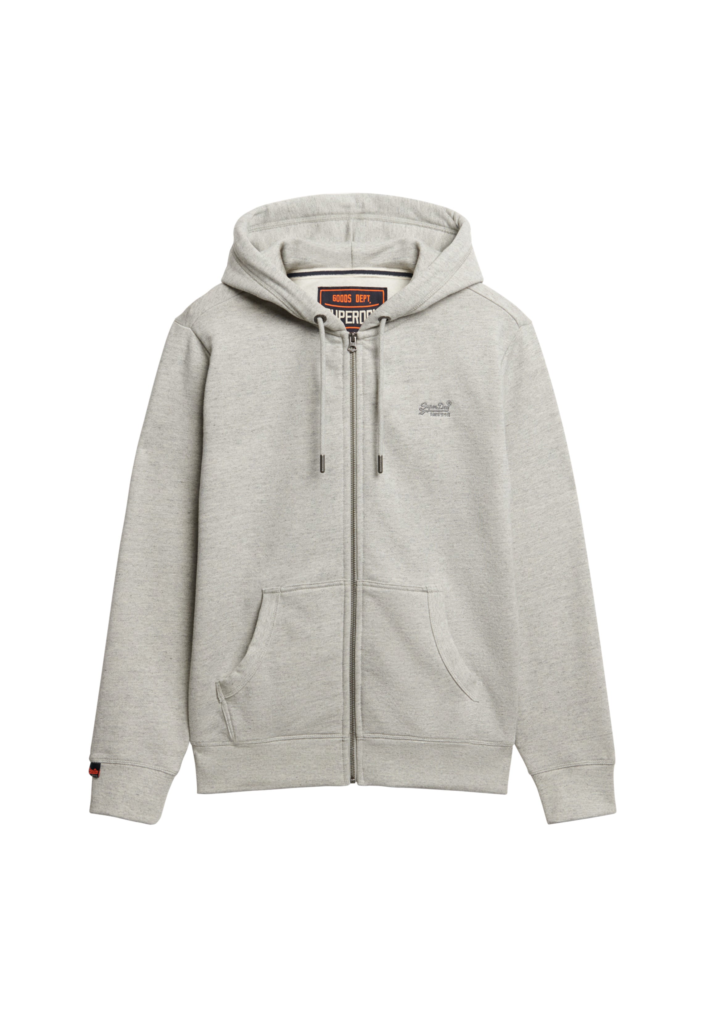 Essential Logo Half Brushed Zip Hoodie