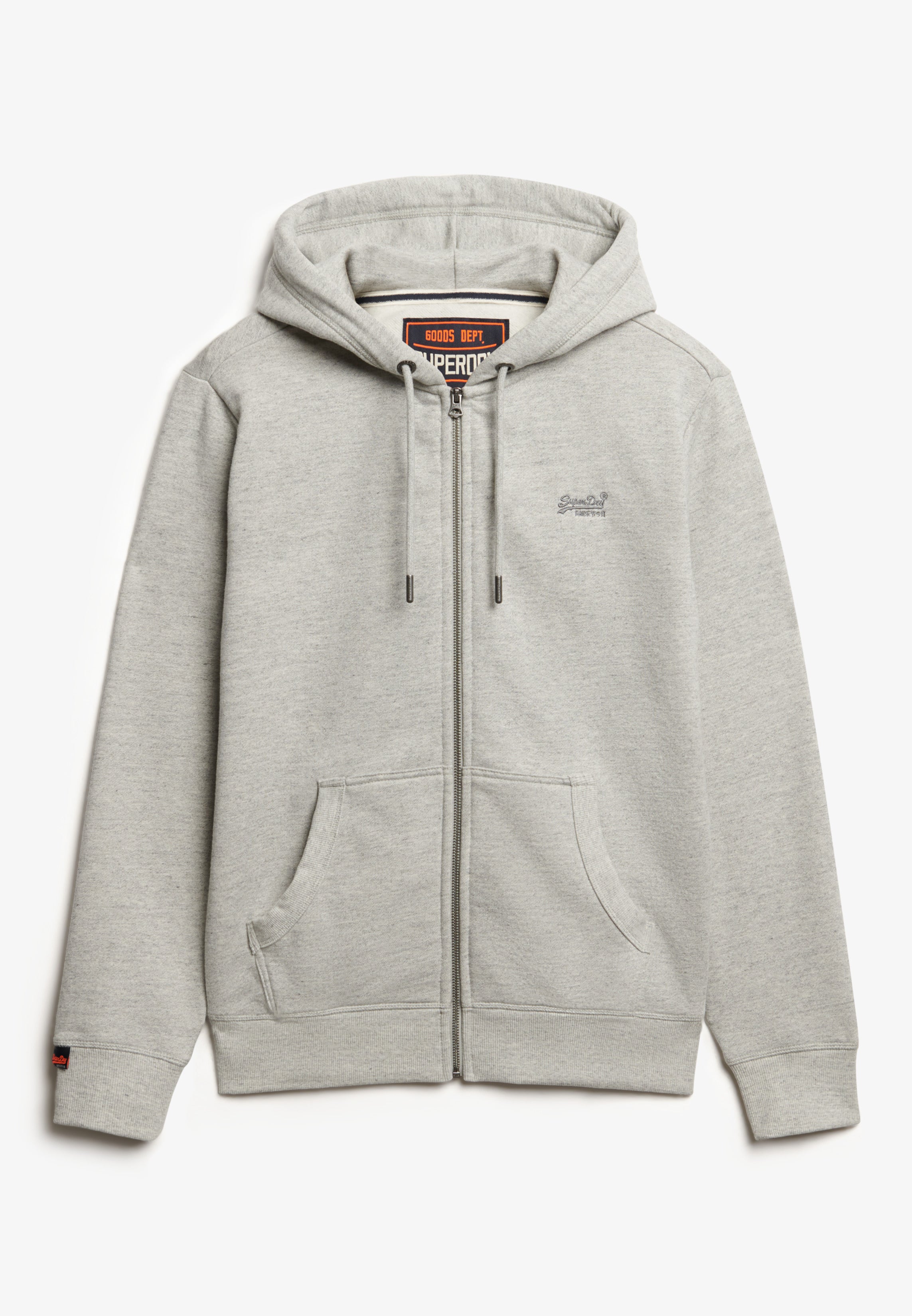Essential Logo Half Brushed Zip Hoodie