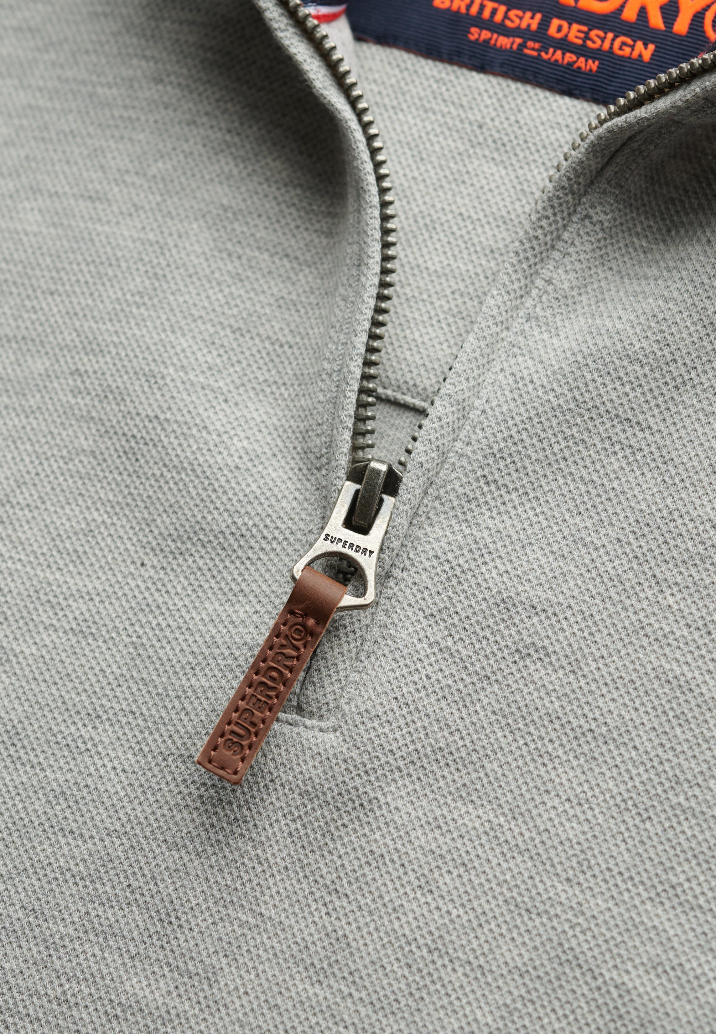 Core Pique Half Zip Sweatshirt