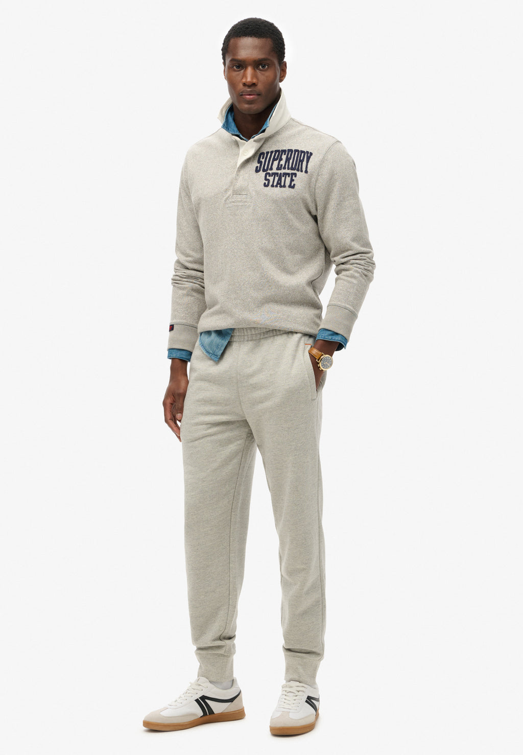 Essential Logo Half Brushed Joggers