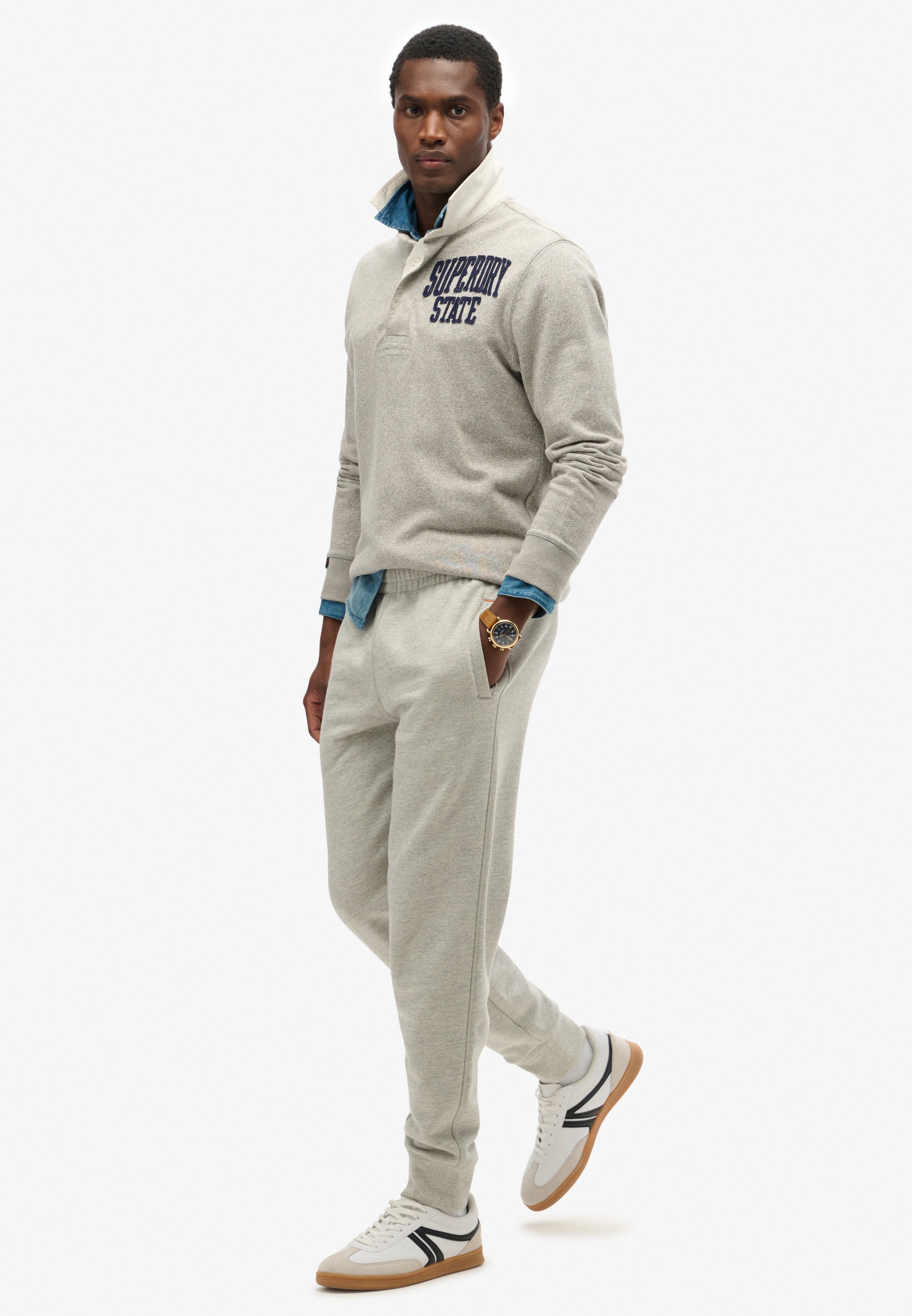 Essential Logo Half Brushed Joggers