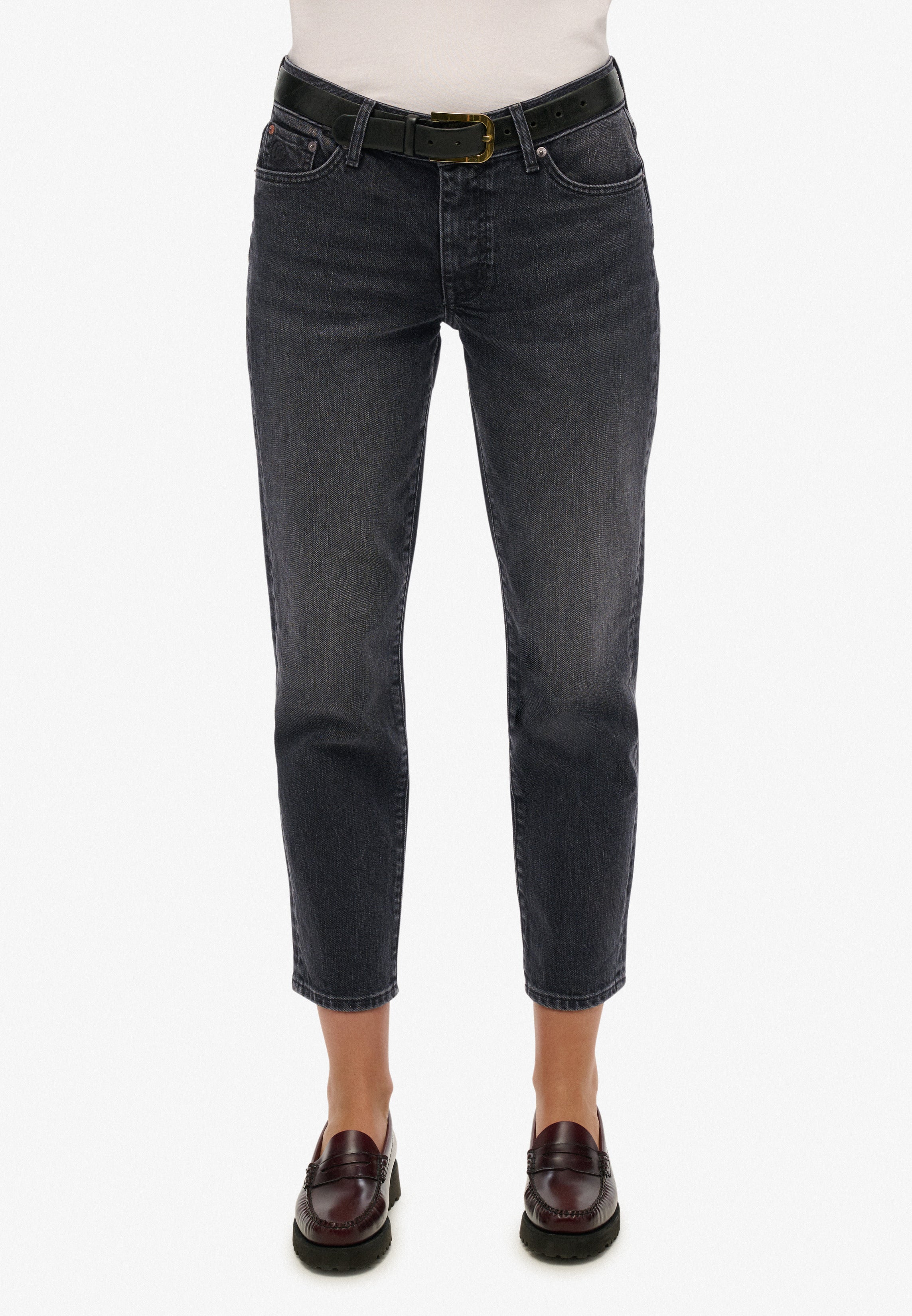 Organic Cotton Mid Rise Slim Jeans